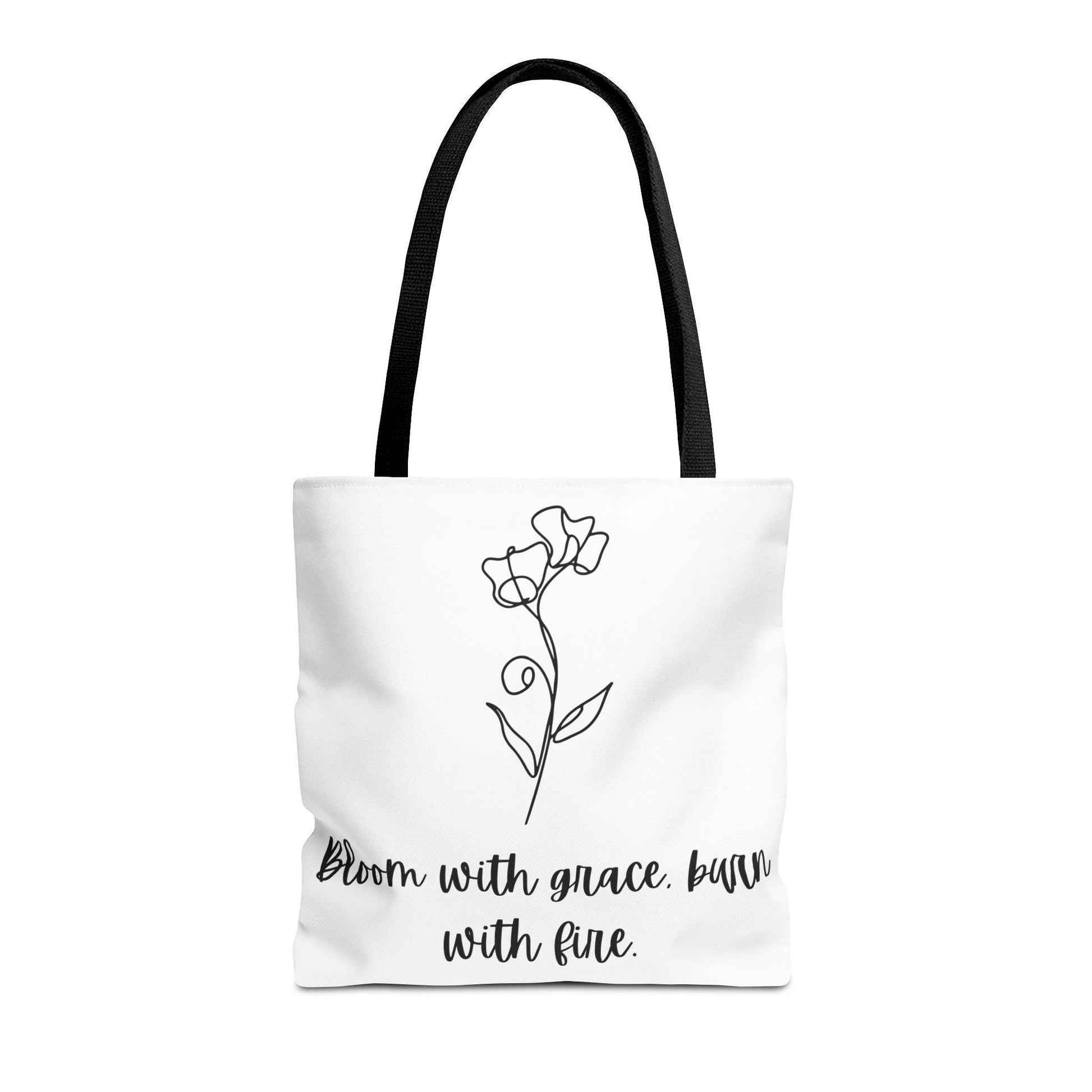 Sweetpea Birth Flower Tote Bag - Floral Spring Shoulder Bag, Gift for April Birthdays, Botanical Market Tote, Eco-Friendly Grocery Bag,
