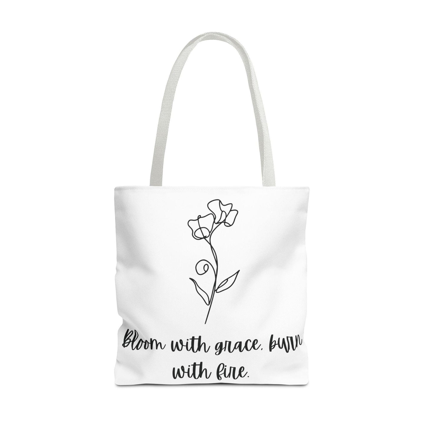 Sweetpea Birth Flower Tote Bag - Floral Spring Shoulder Bag, Gift for April Birthdays, Botanical Market Tote, Eco-Friendly Grocery Bag,