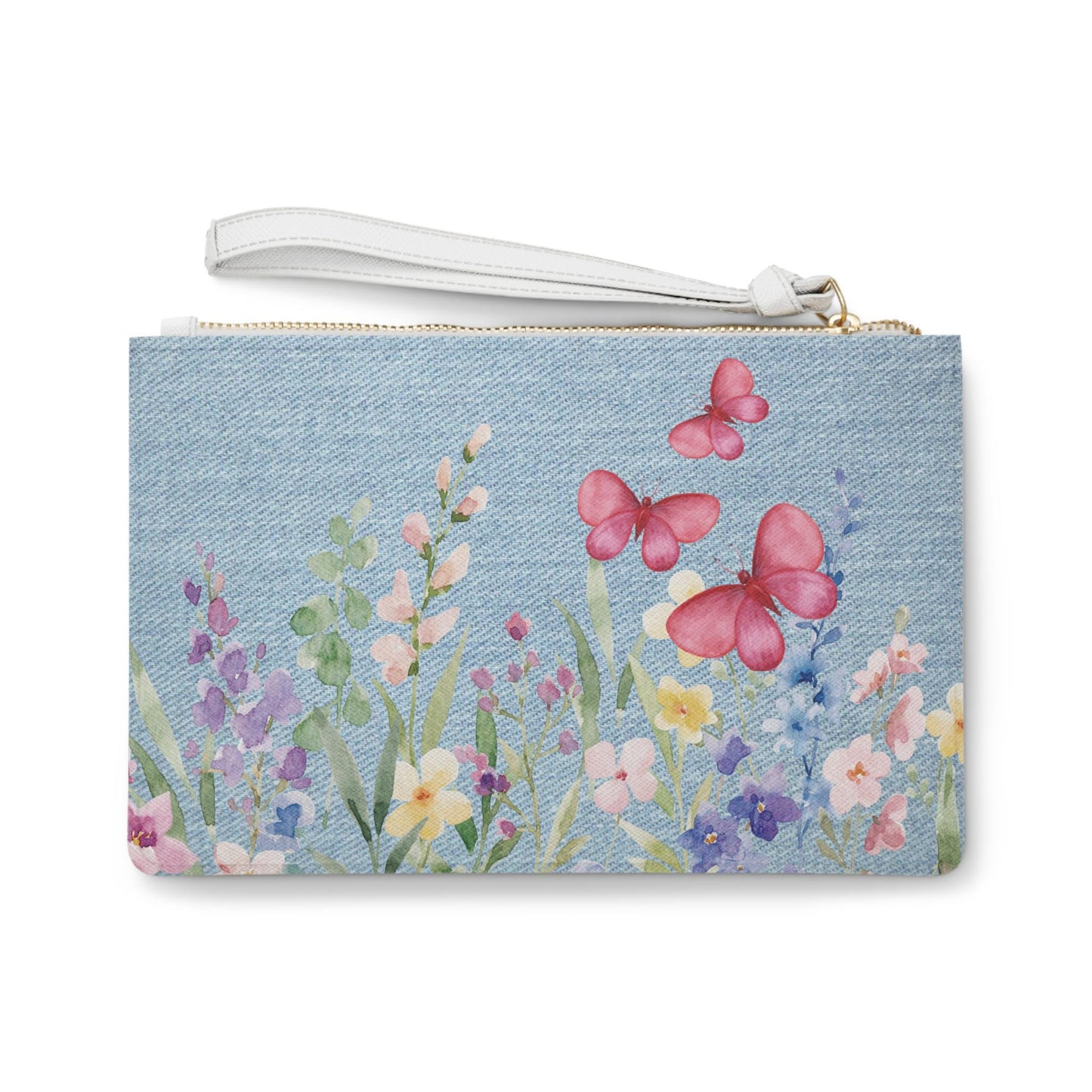 Floral Butterfly Clutch Bag - Boho Chic Design, Perfect Gift for Spring Weddings, Date Nights, Travel, Festivals