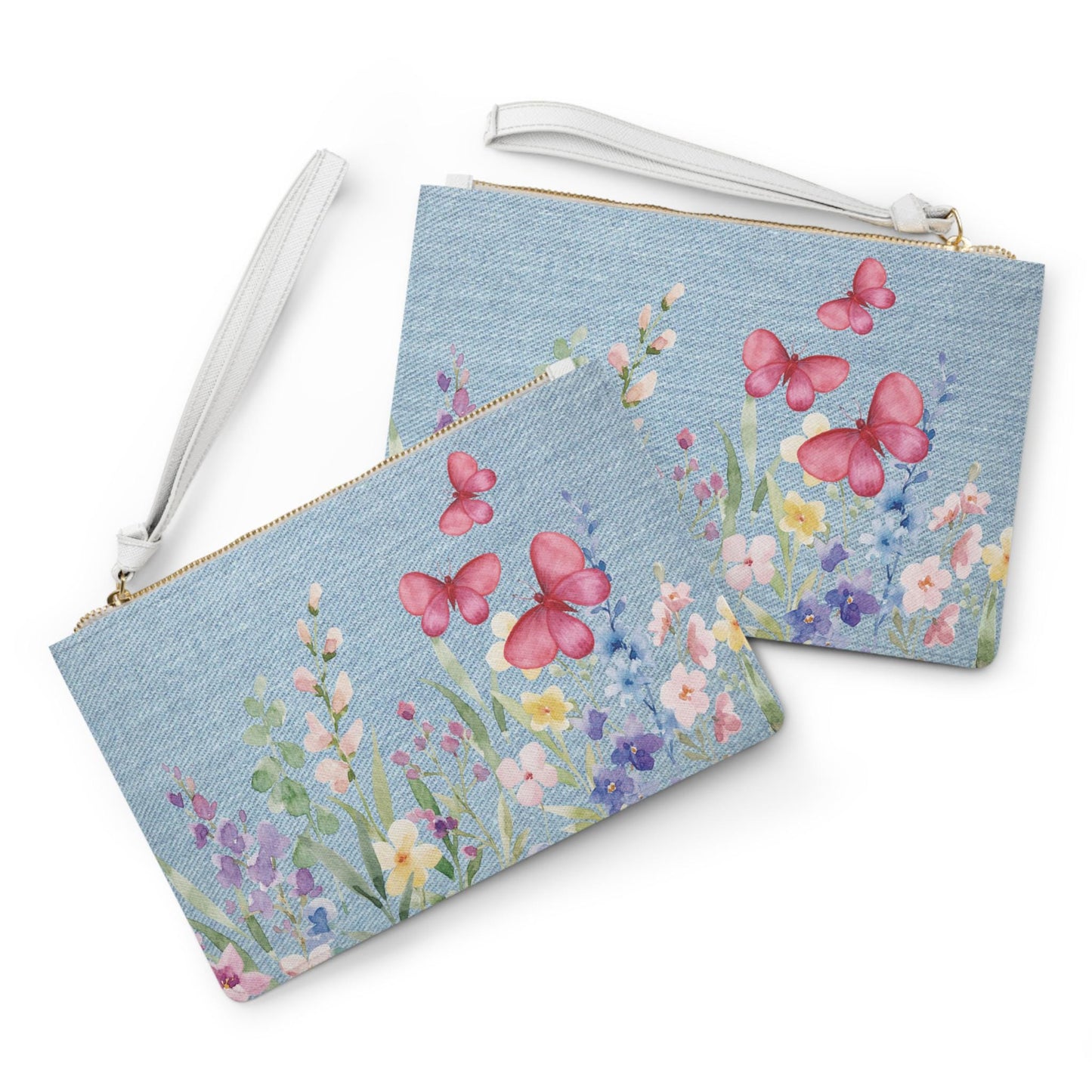 Floral Butterfly Clutch Bag - Boho Chic Design, Perfect Gift for Spring Weddings, Date Nights, Travel, Festivals