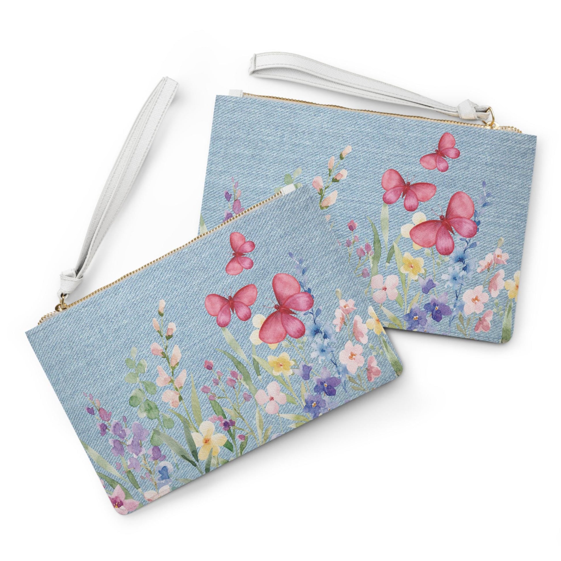 Floral Butterfly Clutch Bag - Boho Chic Design, Perfect Gift for Spring Weddings, Date Nights, Travel, Festivals