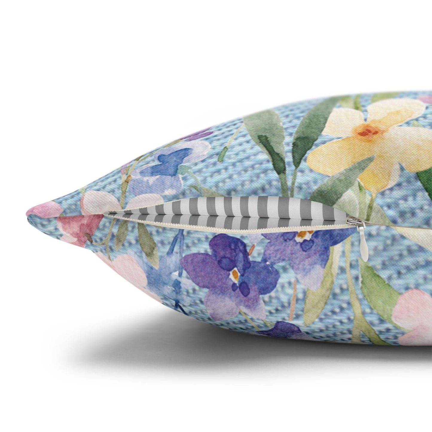 Floral Butterfly Throw Pillow, Decorative Cushion, Home Pillow Cover, Cozy Living Room Accent, Spring Decor, Gift for Her