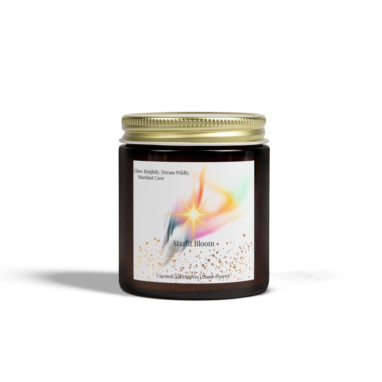 Starlit Bloom Candle Collection- Coconut Apricot Wax Candles-Floral and Celestial Scents| Stardust Cove