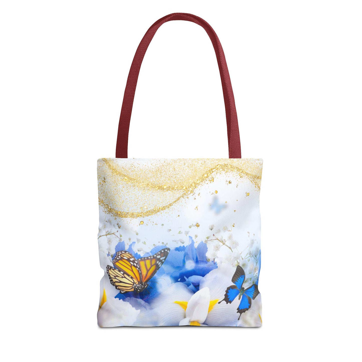 Butterfly Floral Tote Bag - Stylish Eco-Friendly Shopper, Perfect for Spring Outings, Gifts, Beach Days, Everyday Use