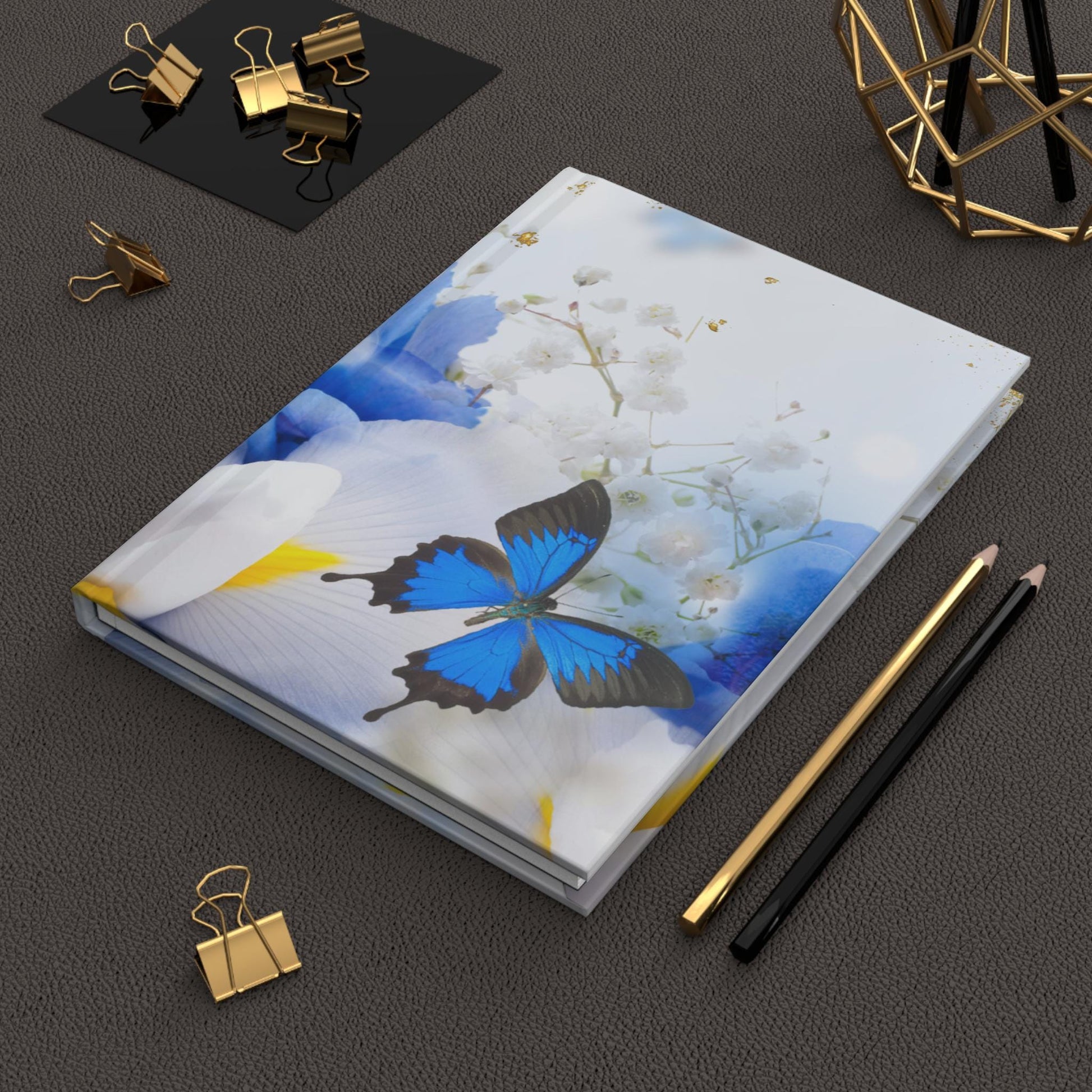 Whimsical Butterfly Hardcover Journal, Floral Journal, Gift for Her, Nature Inspired Notebook, Spring Journal, Writing Diary