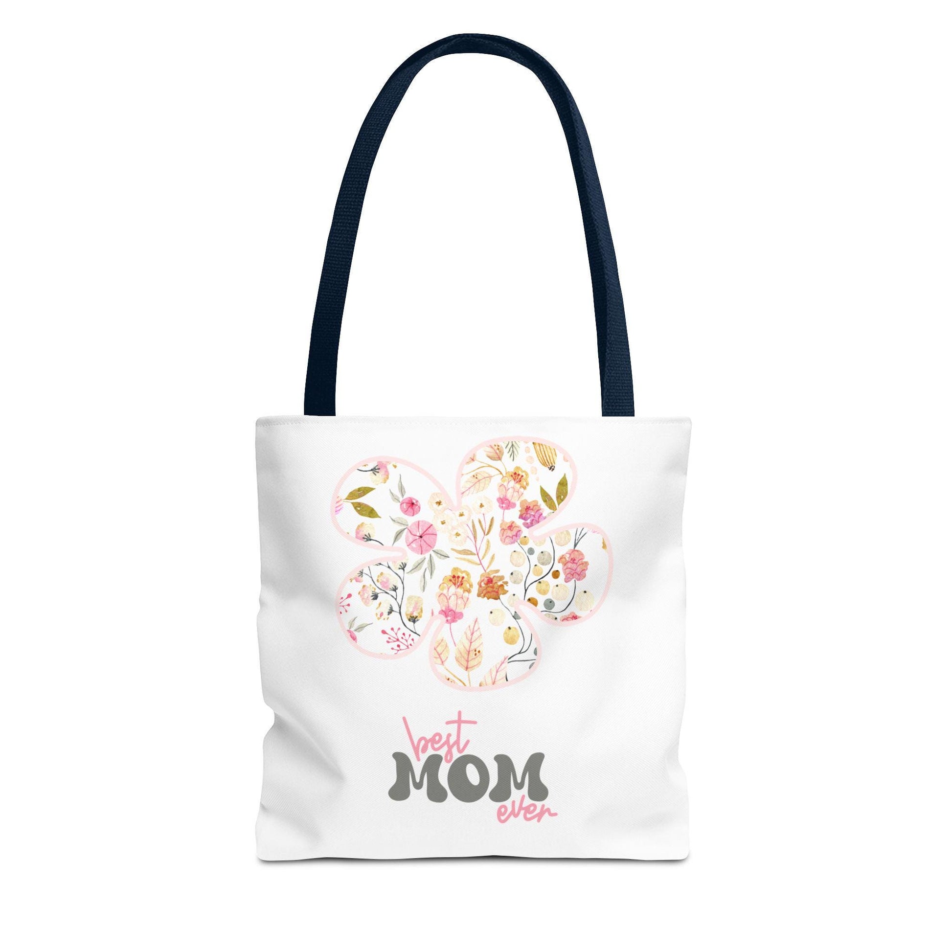 Best Mom Ever Floral Tote Bag, Gift for Mom, Mother's Day Tote, Boho Chic Bag, Everyday Shopping Tote, Eco-Friendly Bag
