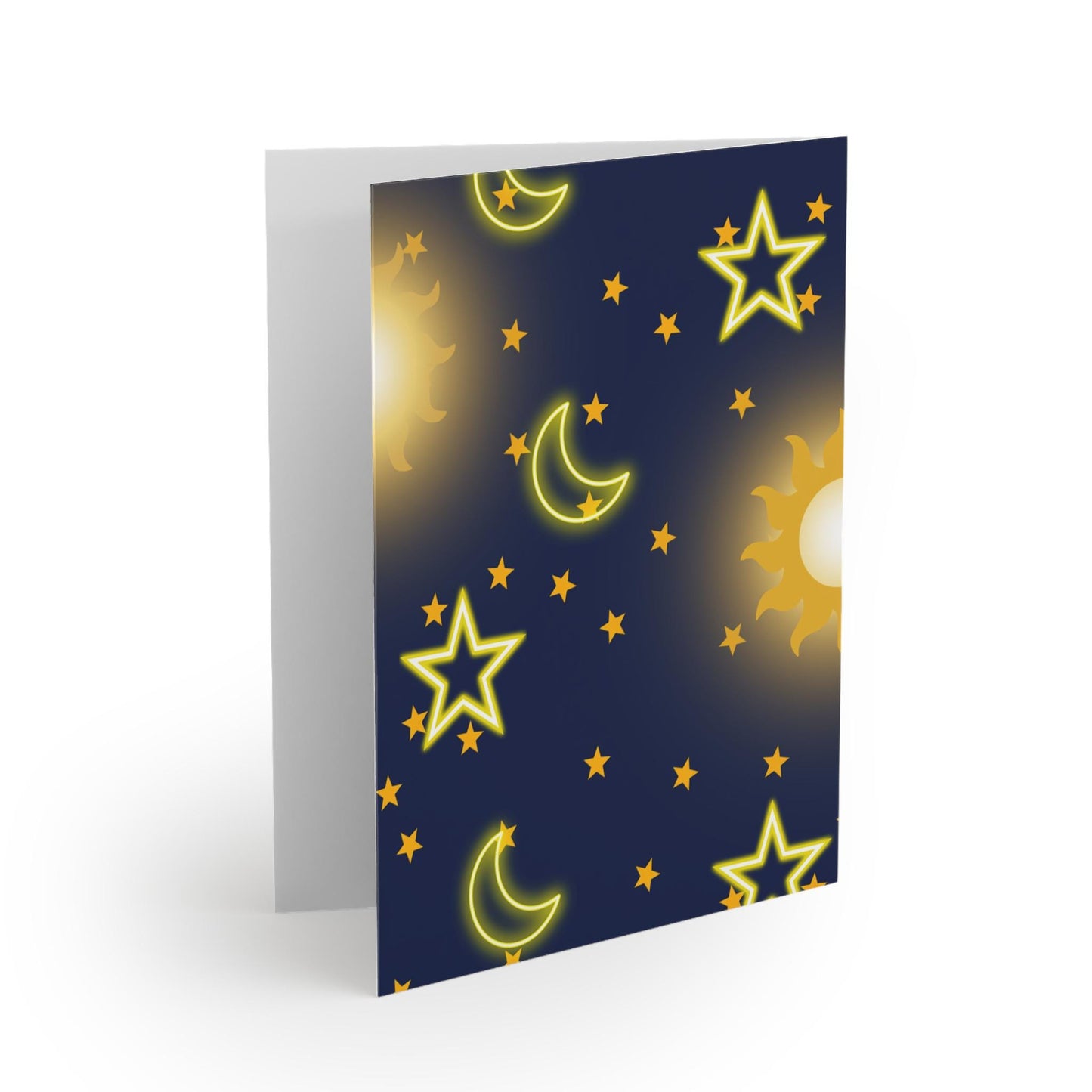 Celestial Greeting Cards Set - Starry Night, Sun & Moon Themes, Perfect for Birthdays, Weddings, Thank You Notes, Celebration Cards