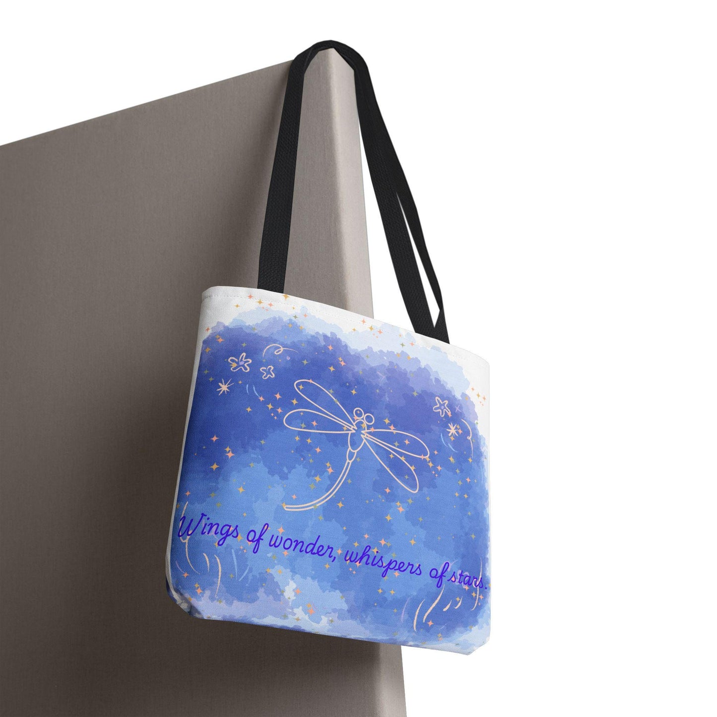 Whimsical Dragonfly Tote Bag, Eco-Friendly Shopping Bag, Gift for Nature Lovers, Summer Outings, Art-Inspired Carry-All