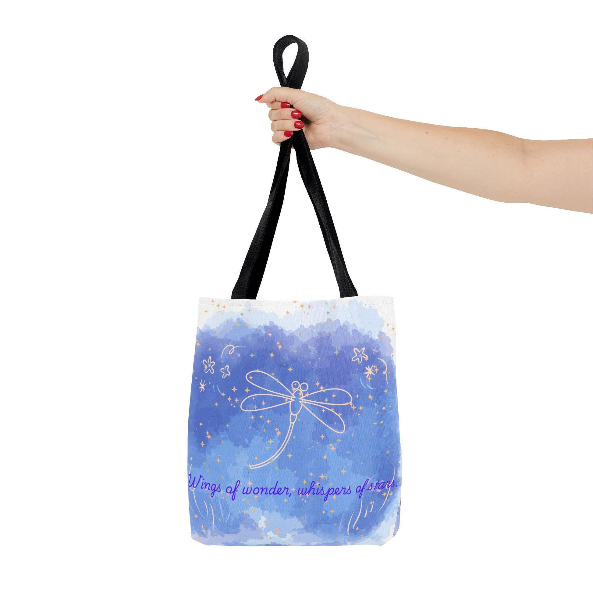 Whimsical Dragonfly Tote Bag, Eco-Friendly Shopping Bag, Gift for Nature Lovers, Summer Outings, Art-Inspired Carry-All