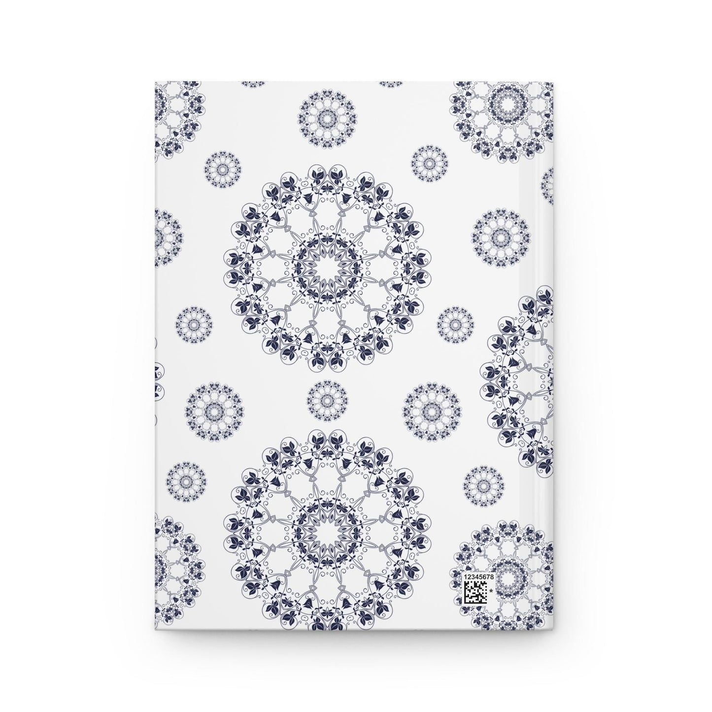 Elegant Floral Hardcover Journal, Inspirational Writing Notebook, Gift for Writers, Mandala Design, Birthday, Journaling Essentials