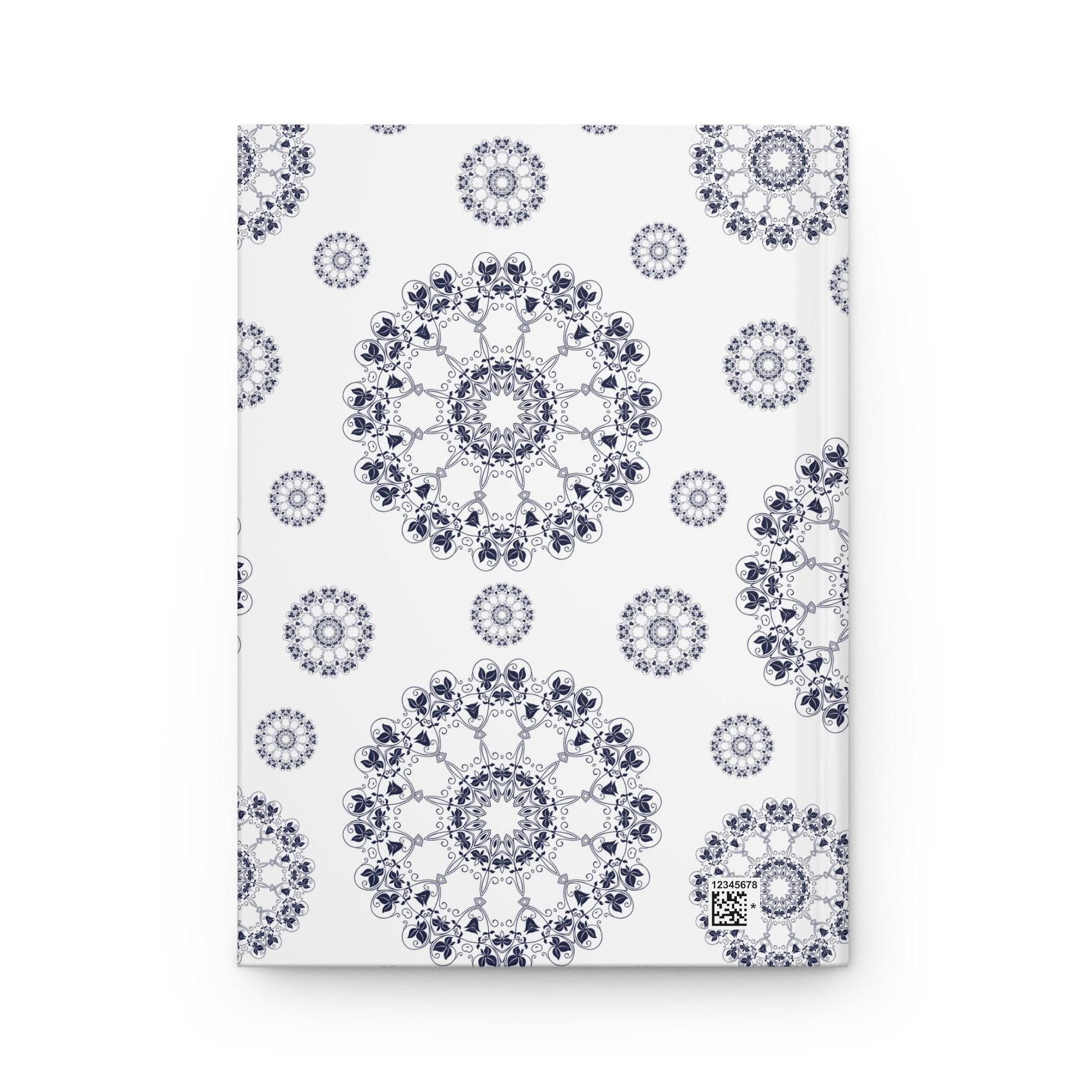 Elegant Floral Hardcover Journal, Inspirational Writing Notebook, Gift for Writers, Mandala Design, Birthday, Journaling Essentials