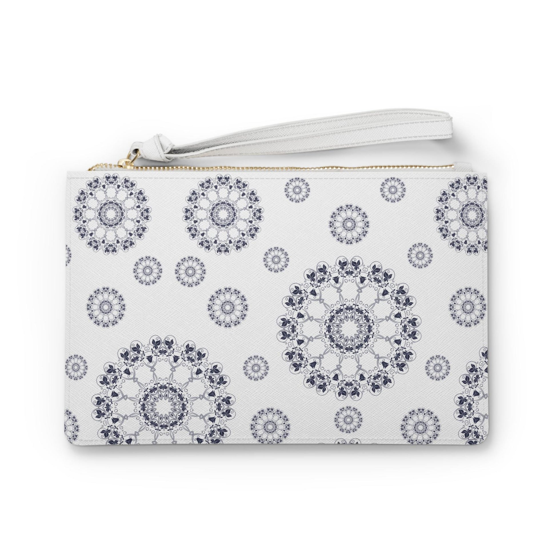 Elegant Patterned Clutch Bag, Stylish Wristlet, Evening Bag, Makeup Pouch, Travel Accessory, Gift for Her