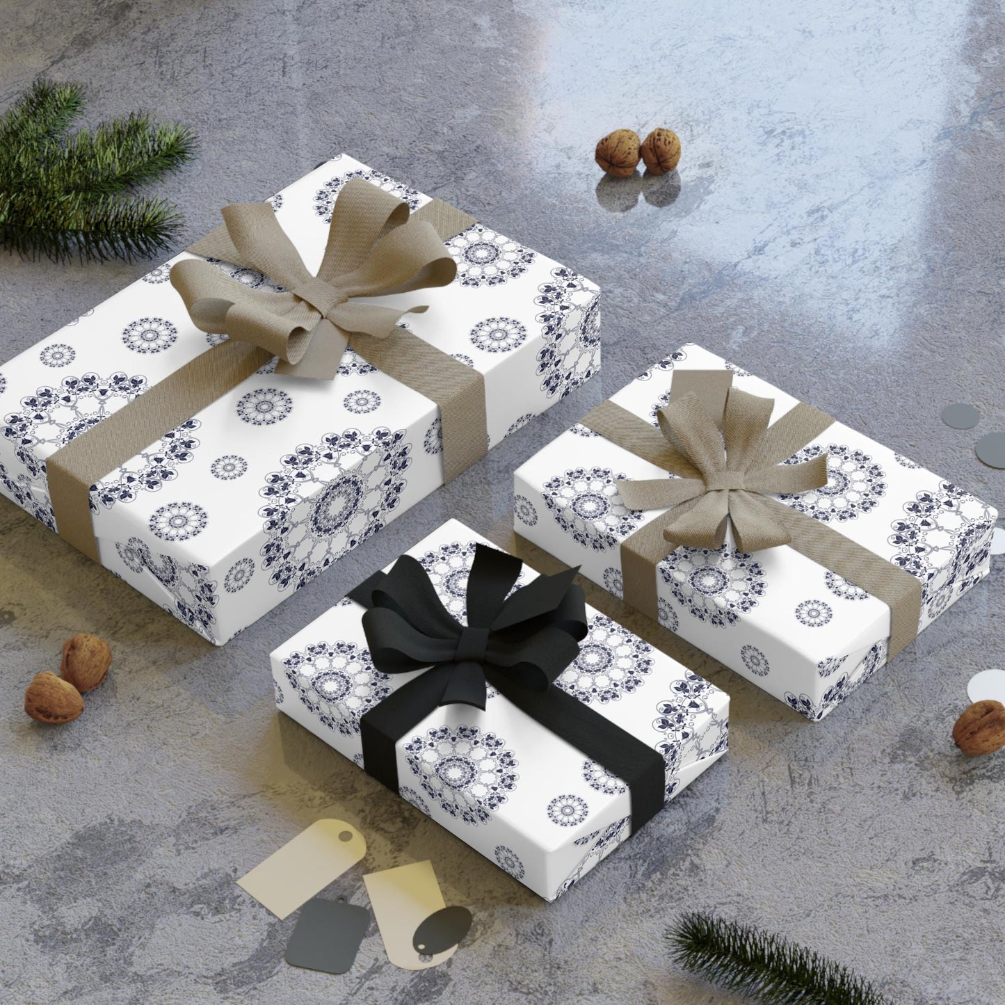 Elegant Floral Gift Wrapping Paper Roll, Perfect for Birthdays, Anniversaries, Weddings, Eco-Friendly Packaging, Handmade Gifts