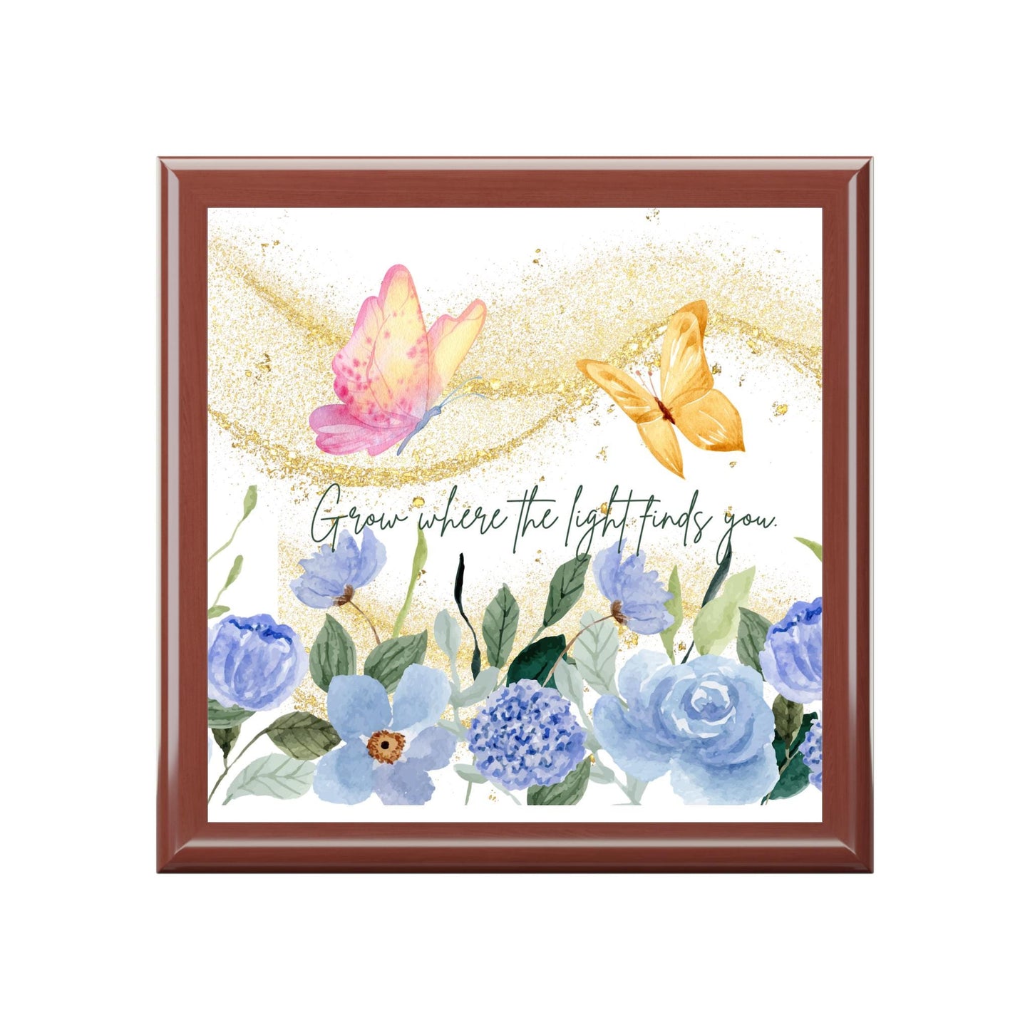 Butterfly Floral Jewelry Box