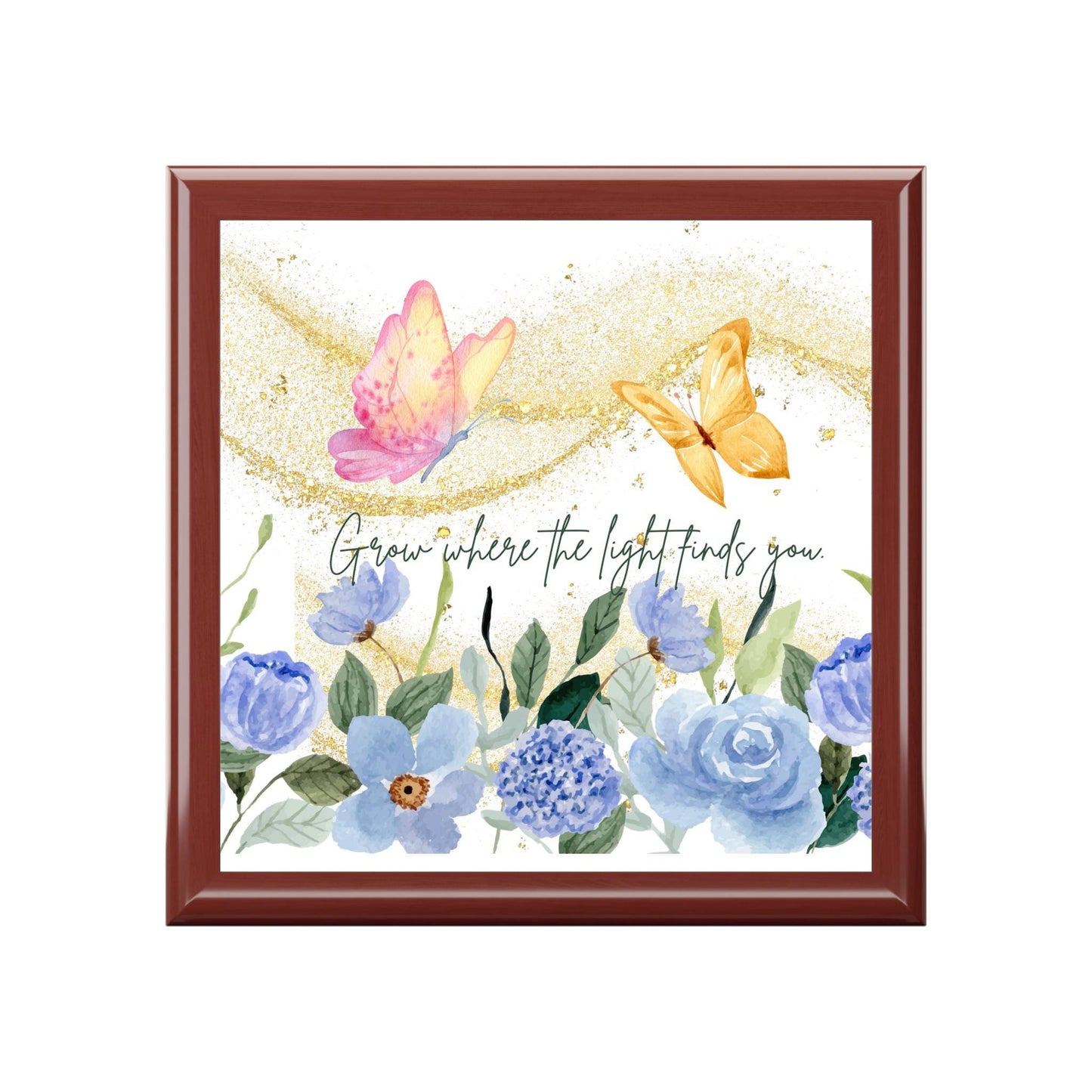 Butterfly Floral Jewelry Box