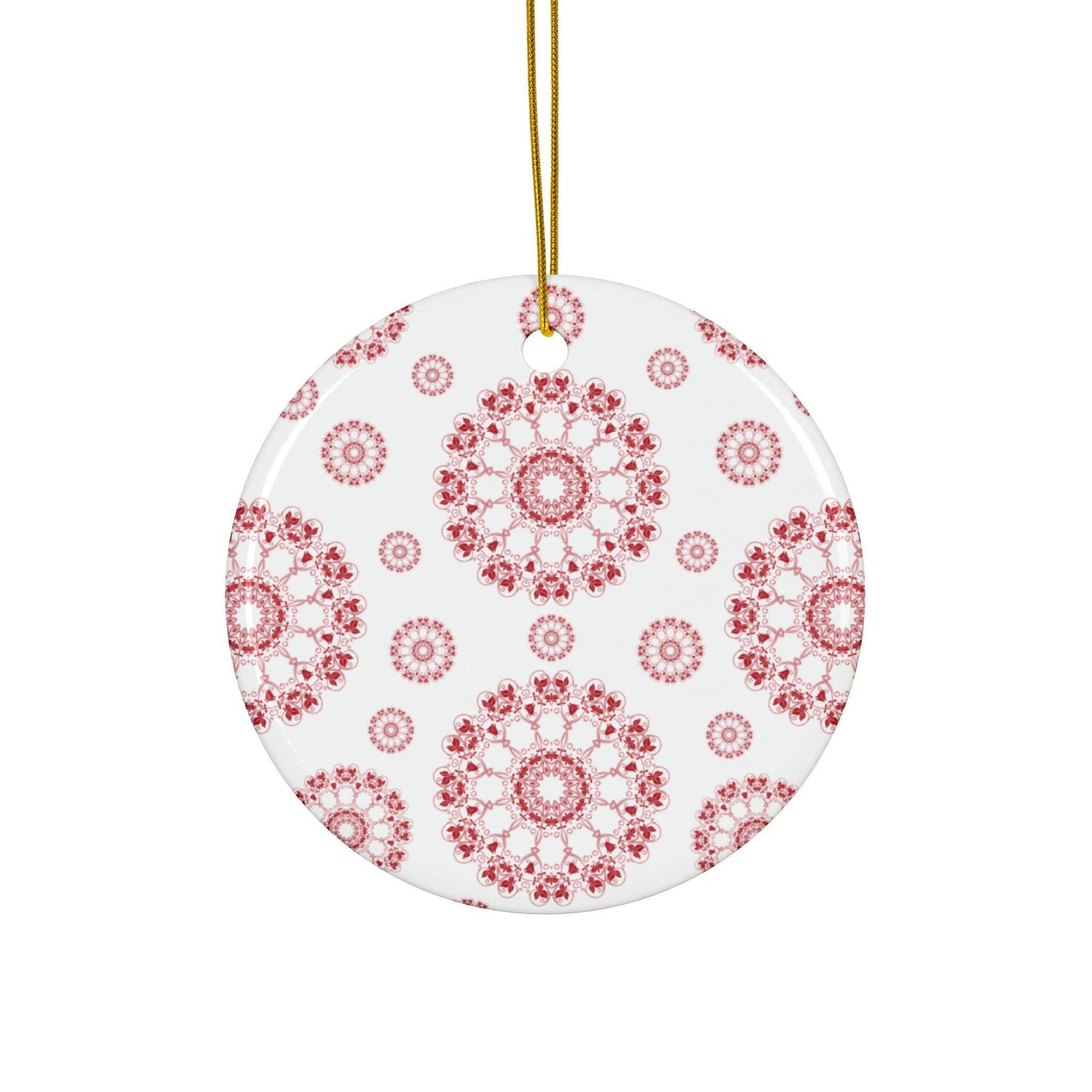 Ceramic Holiday Ornaments | Festive Decorations, Custom Gifts, 2-Sided Print, Christmas Tree Decor, Seasonal Home Accents