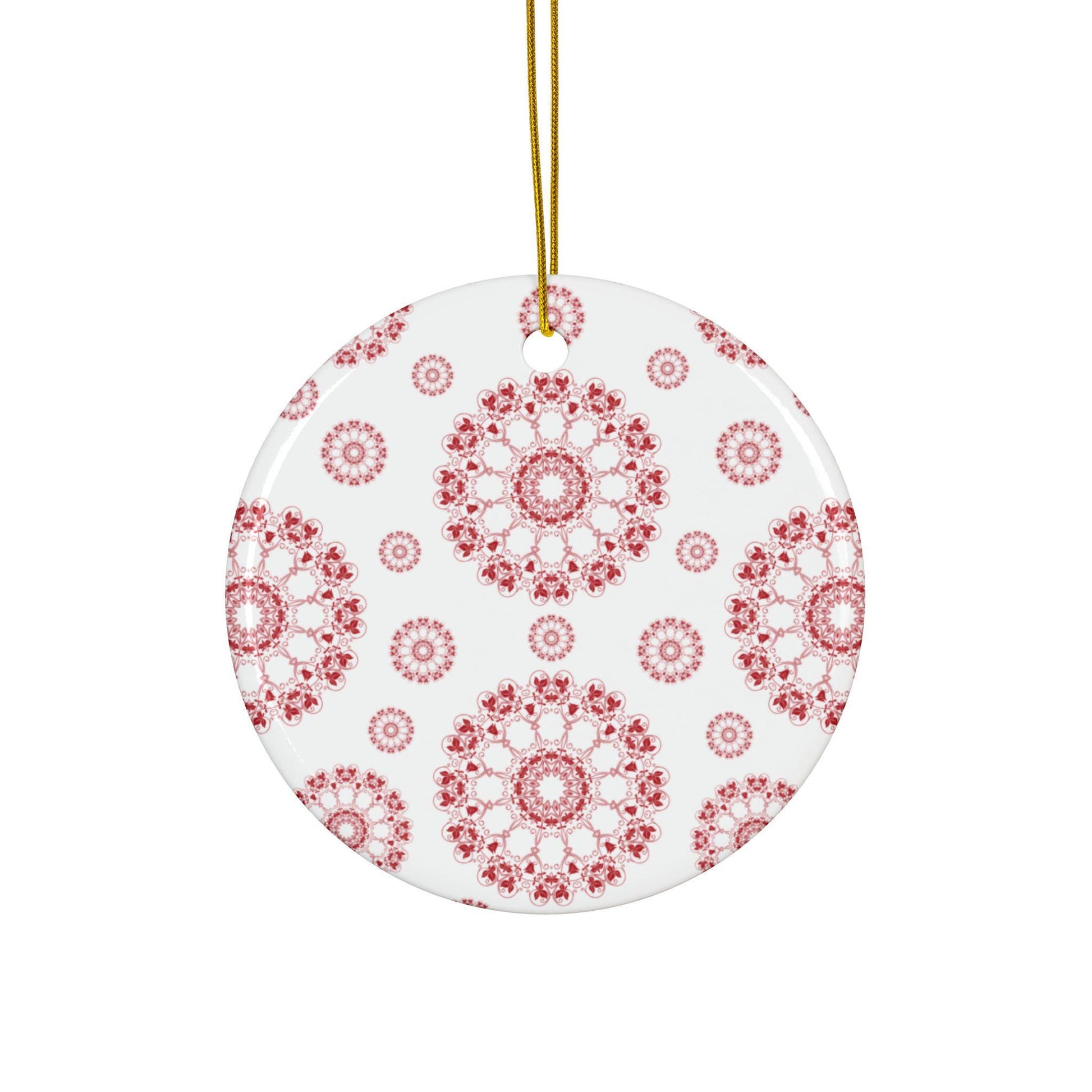 Ceramic Holiday Ornaments | Festive Decorations, Custom Gifts, 2-Sided Print, Christmas Tree Decor, Seasonal Home Accents