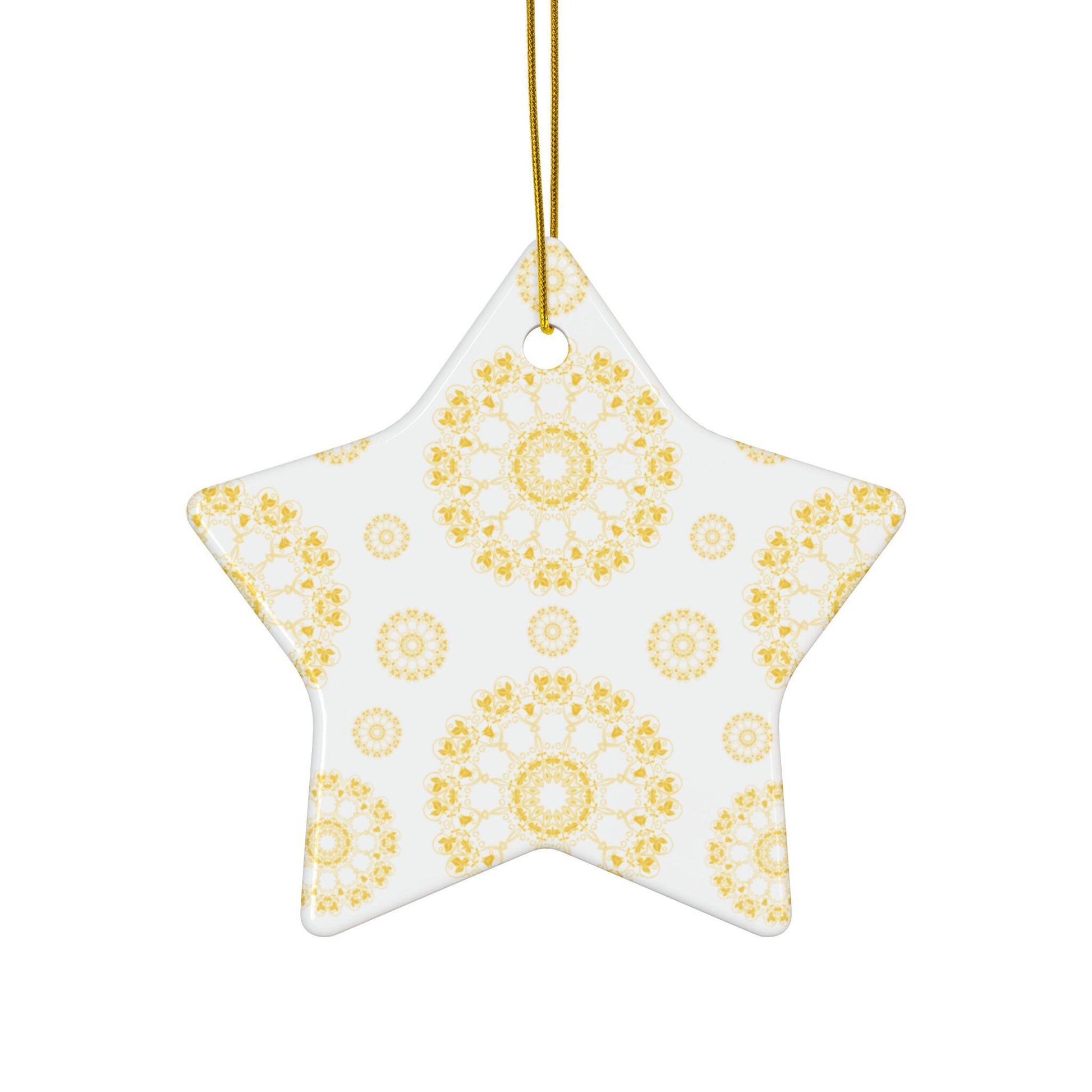 Ceramic Ornaments - Elegant Floral Designs, Holiday Decor, Personalized Gifts, Seasonal Decorations, Home Ornaments, Christmas Tree Decor