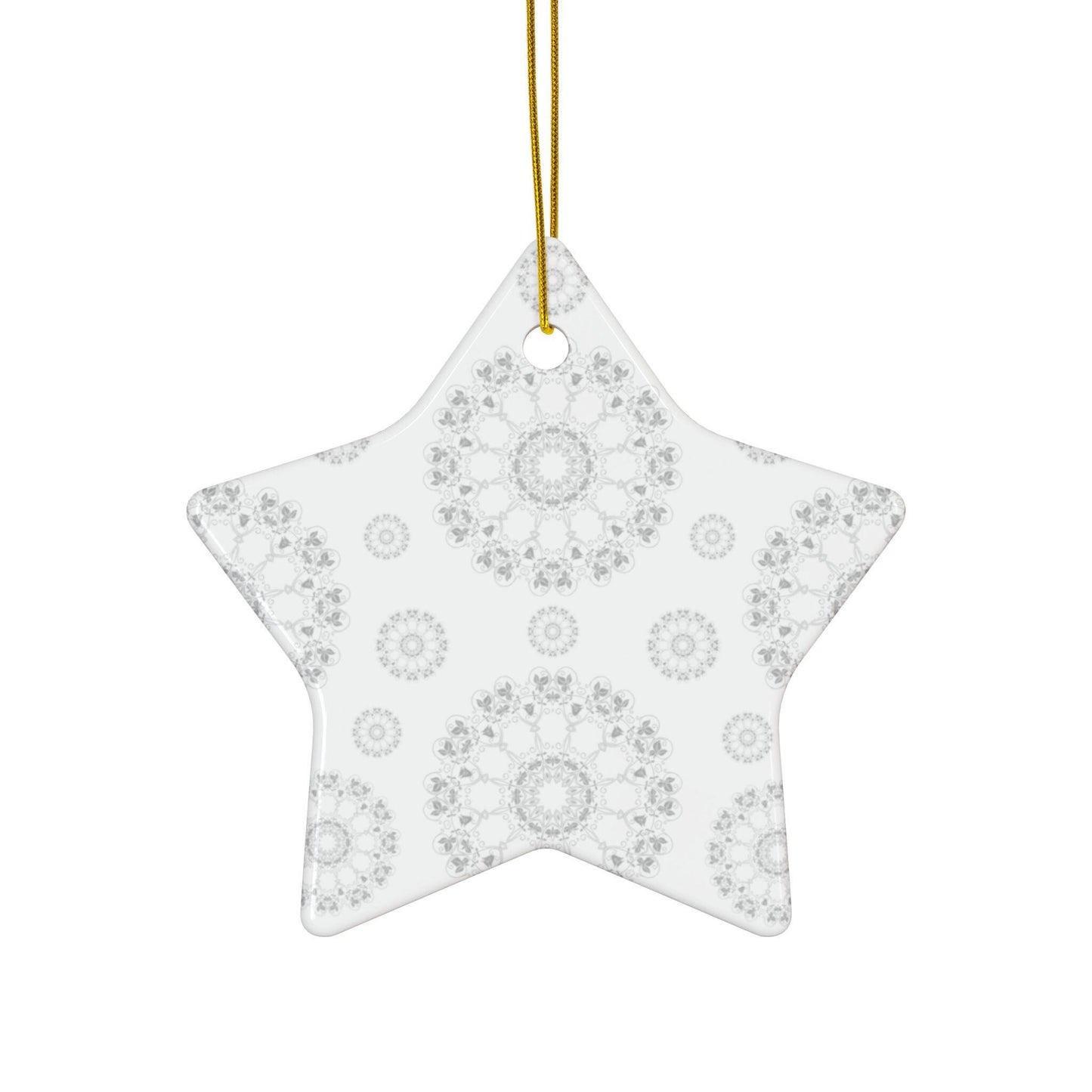 Elegant Ceramic Ornaments, 2-Side Print, Perfect for Holiday Decor, Gift Tags, Home Decor, Wedding Favors, Celebration Events