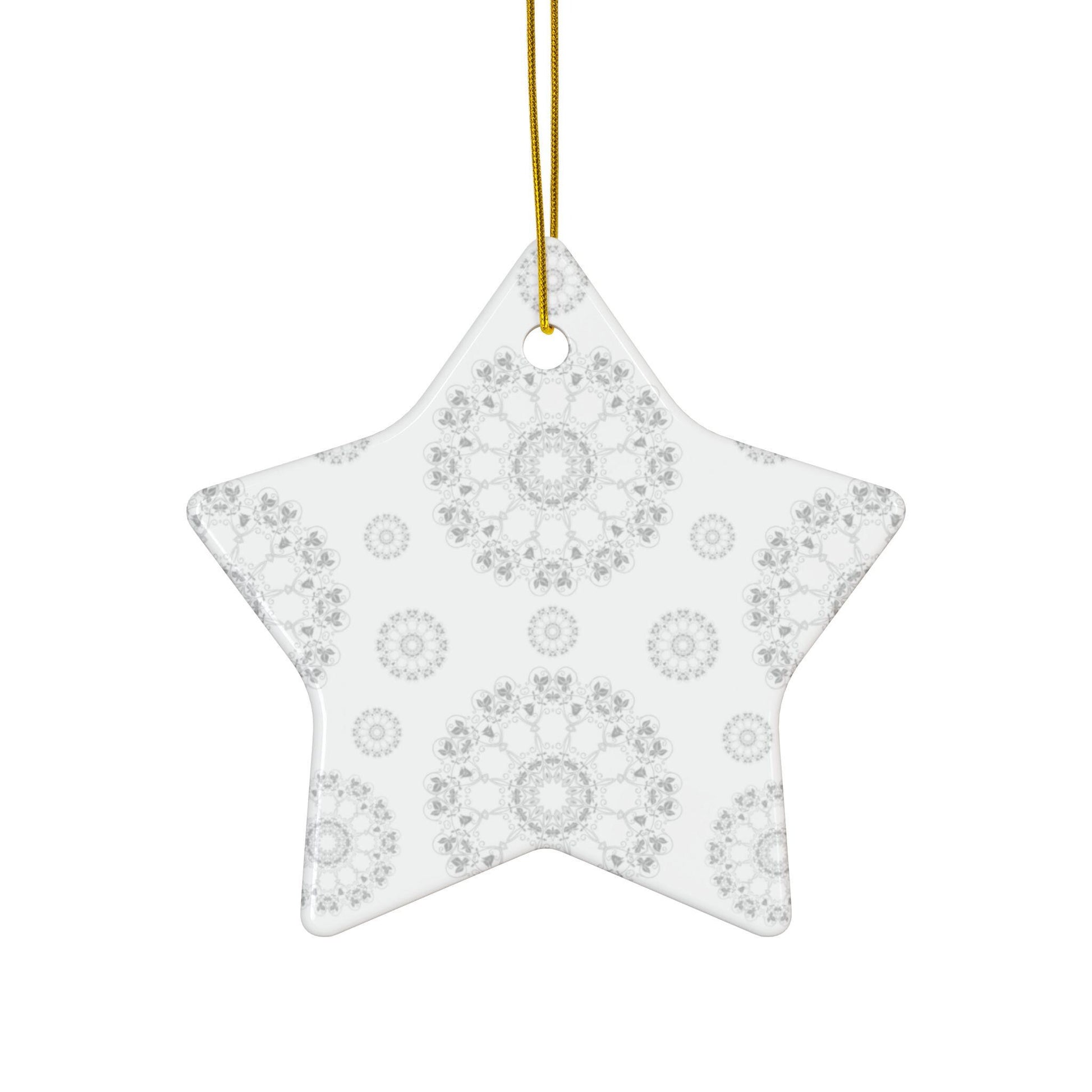 Elegant Ceramic Ornaments, 2-Side Print, Perfect for Holiday Decor, Gift Tags, Home Decor, Wedding Favors, Celebration Events