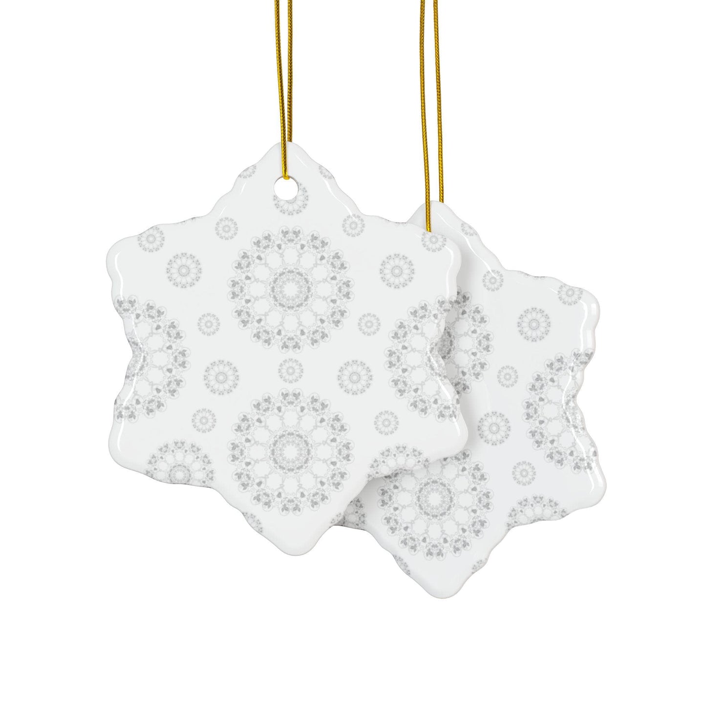Elegant Ceramic Ornaments, 2-Side Print, Perfect for Holiday Decor, Gift Tags, Home Decor, Wedding Favors, Celebration Events
