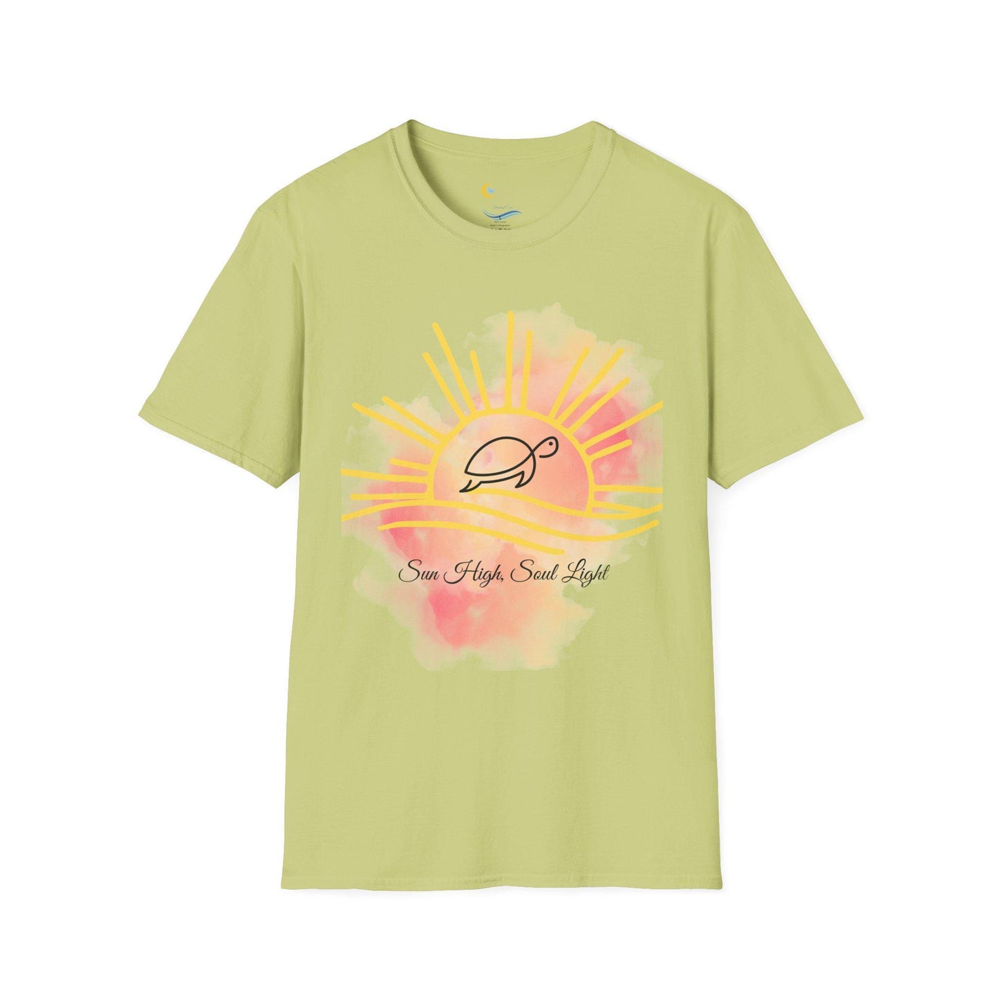 Sea Turlte Sun Tee-Vibrant Ocean Sunset Graphic T-Shirt -Beachy Coastal Shirt- Sea Life Shirt Summer Nature Shirt-Uni-sex Eco Tee