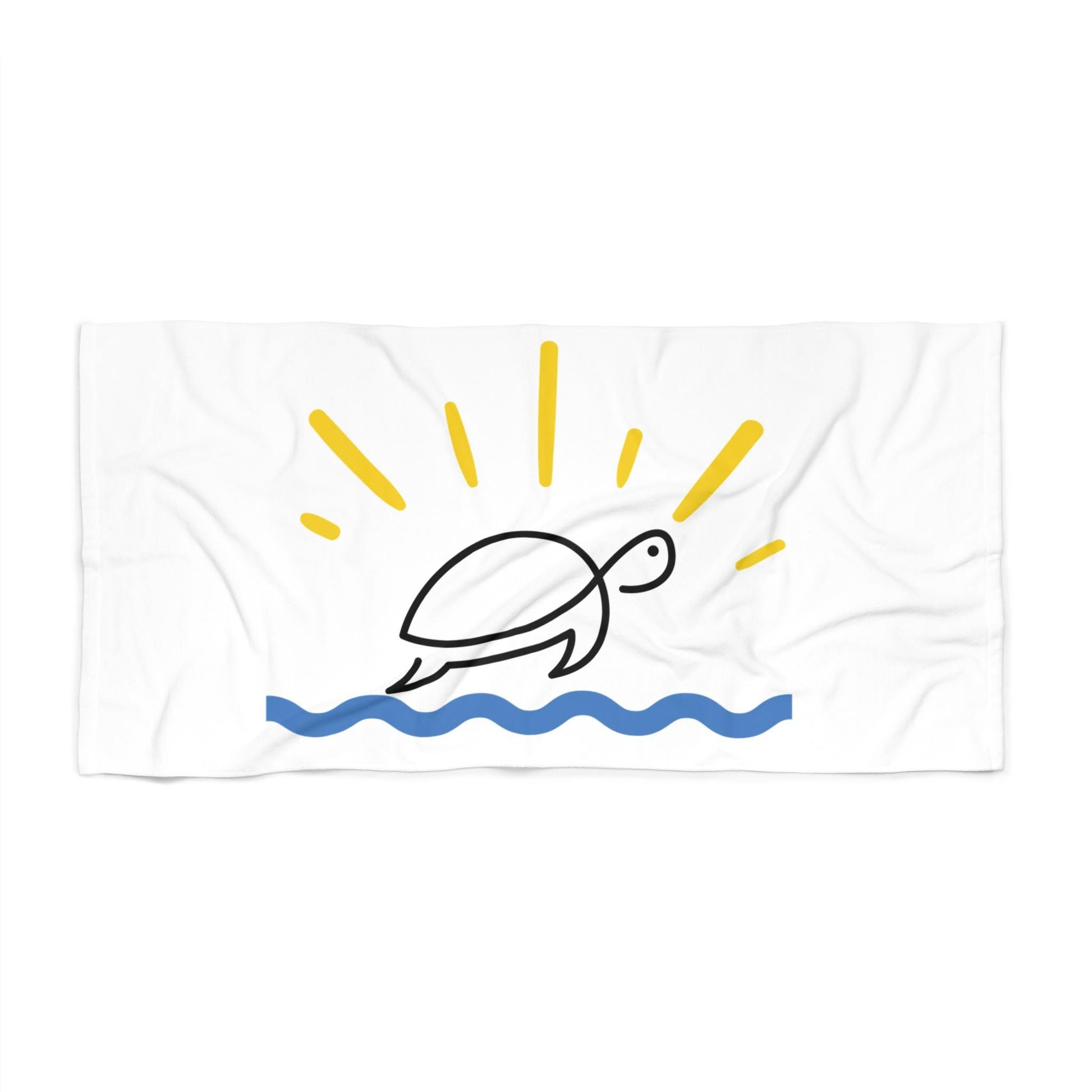 Tropical Beach Towel, Cute Turtle Design, Summer Essentials, Gifts for Beach Lovers, Poolside Accessories, Ocean-Themed Decor