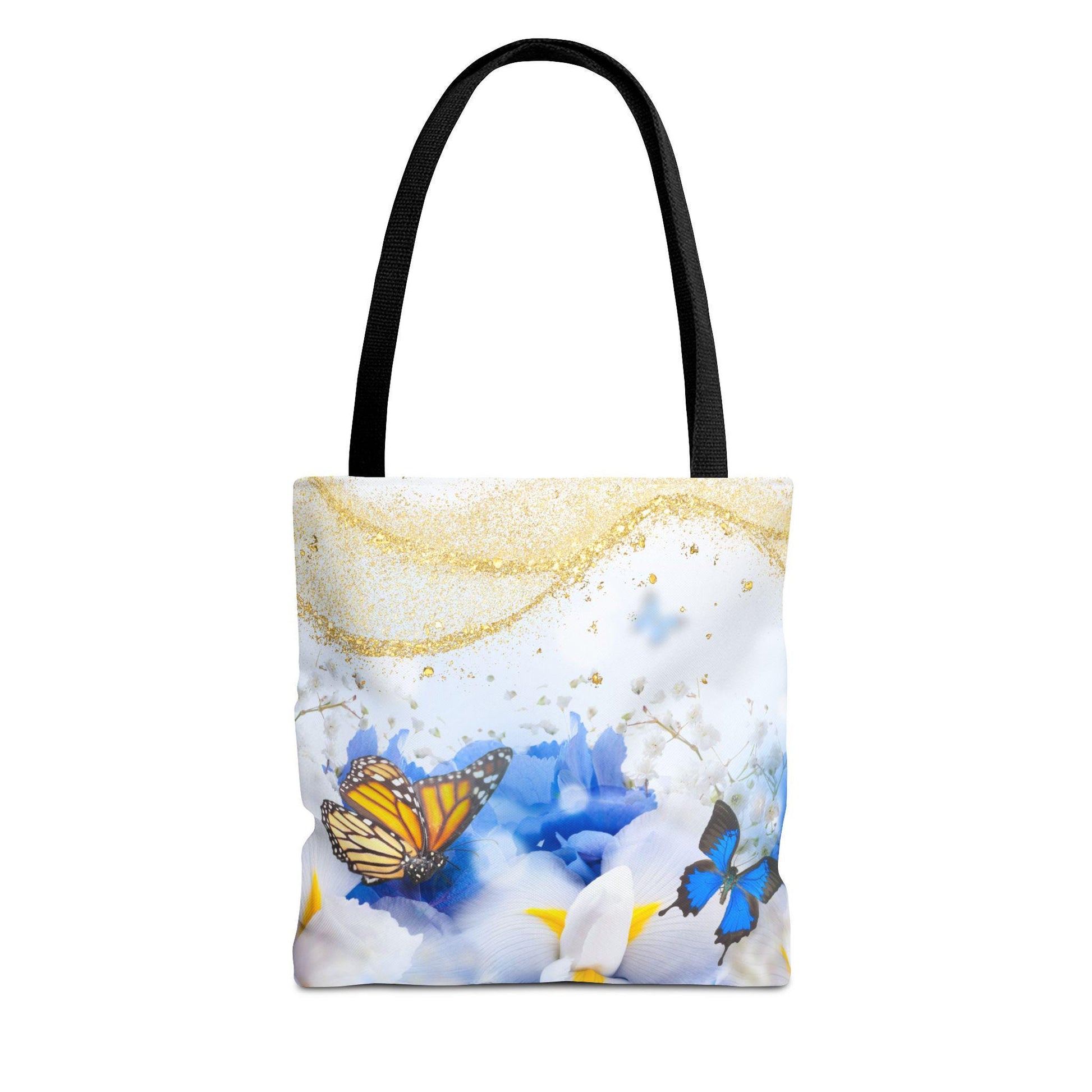 Butterfly Floral Tote Bag - Stylish Eco-Friendly Shopper, Perfect for Spring Outings, Gifts, Beach Days, Everyday Use