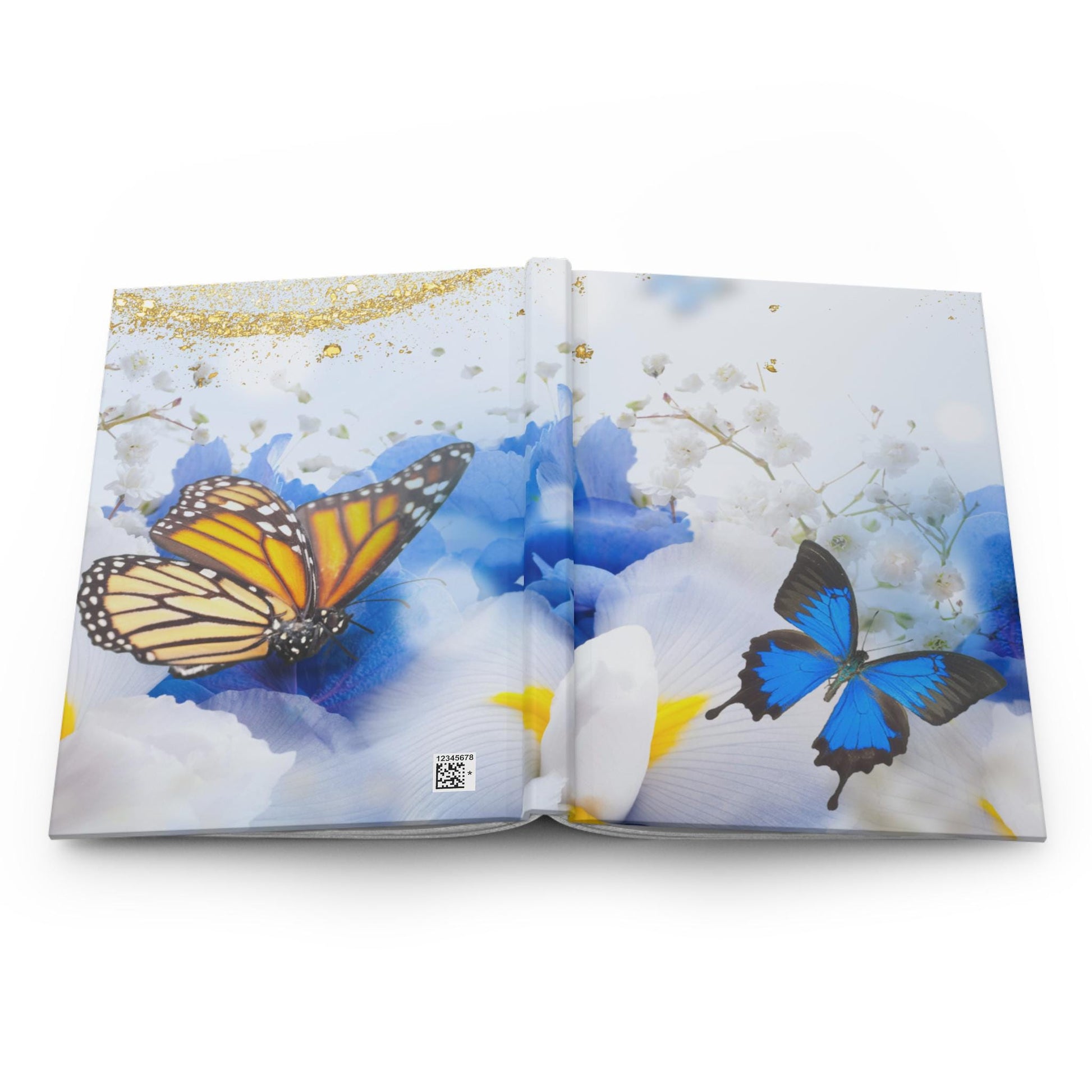 Whimsical Butterfly Hardcover Journal, Floral Journal, Gift for Her, Nature Inspired Notebook, Spring Journal, Writing Diary