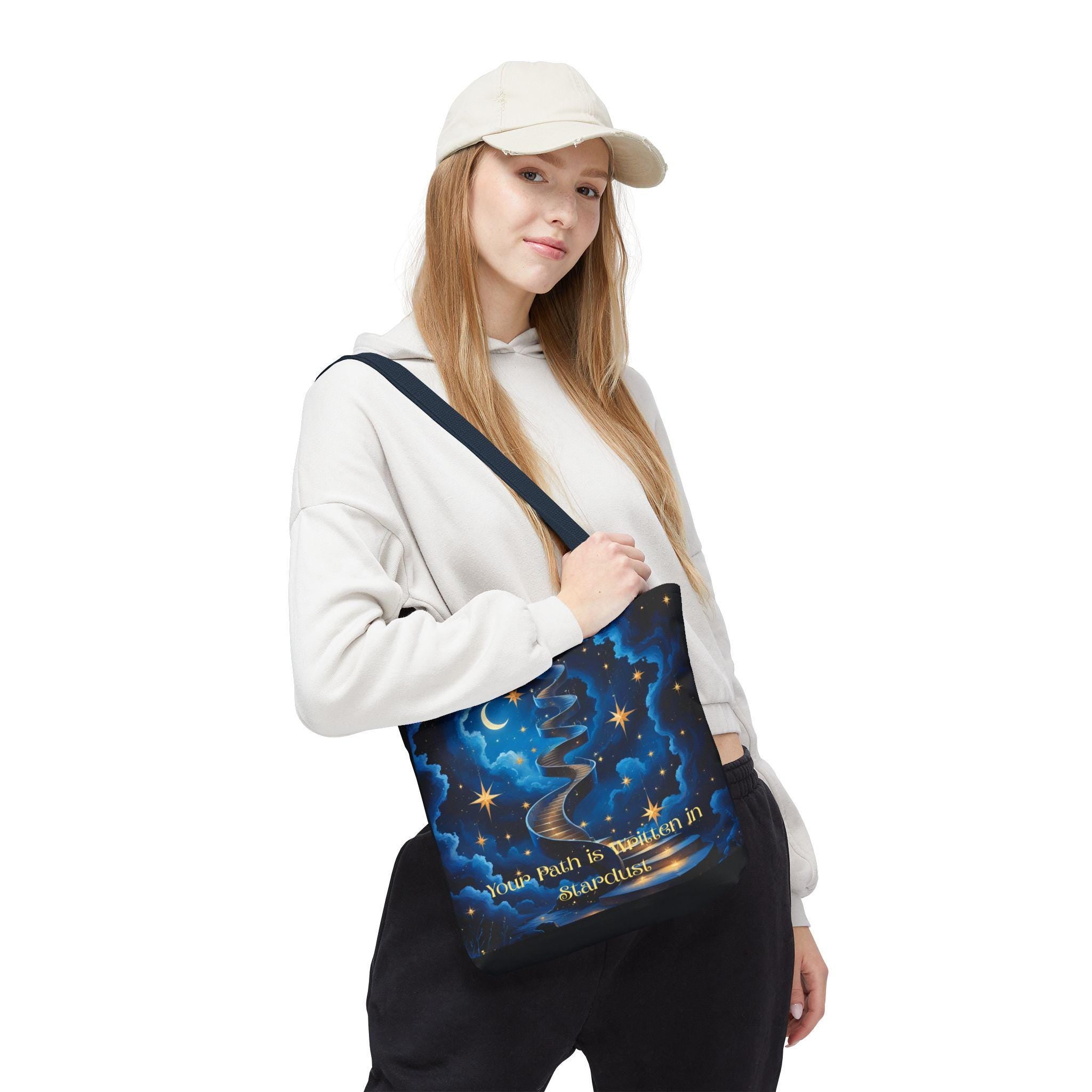 Cosmic Stardust Tote Bag: Boho Astrology Gift for Dreamers