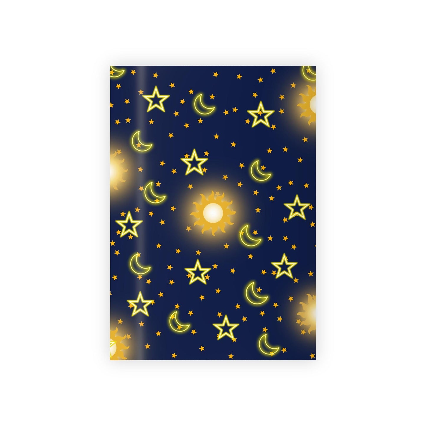 Celestial Gift Wrapping Paper Roll, Star and Moon Design for Birthdays, Holidays, Baby Showers, Creative Packaging, Festive Gifts