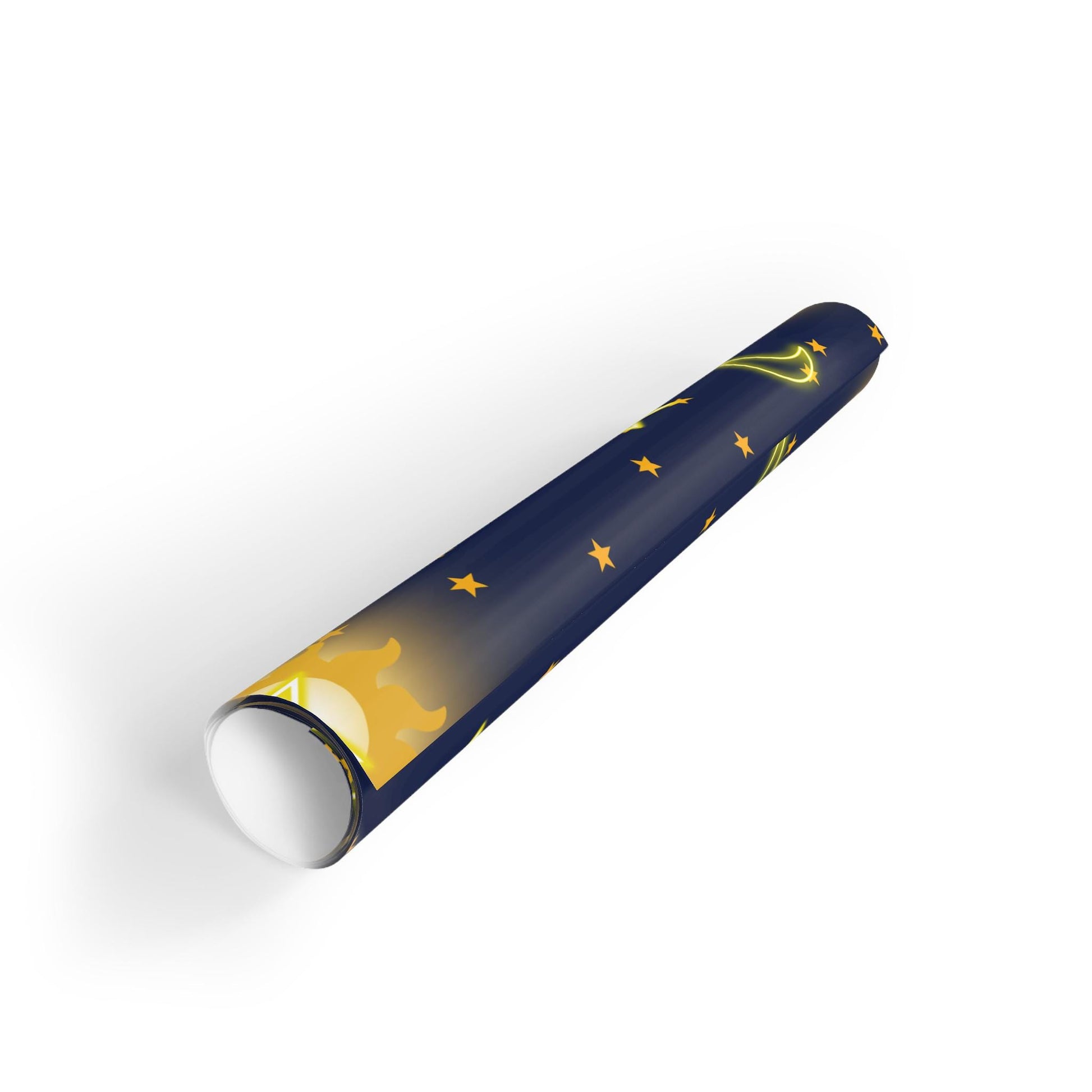 Celestial Gift Wrapping Paper Roll, Star and Moon Design for Birthdays, Holidays, Baby Showers, Creative Packaging, Festive Gifts