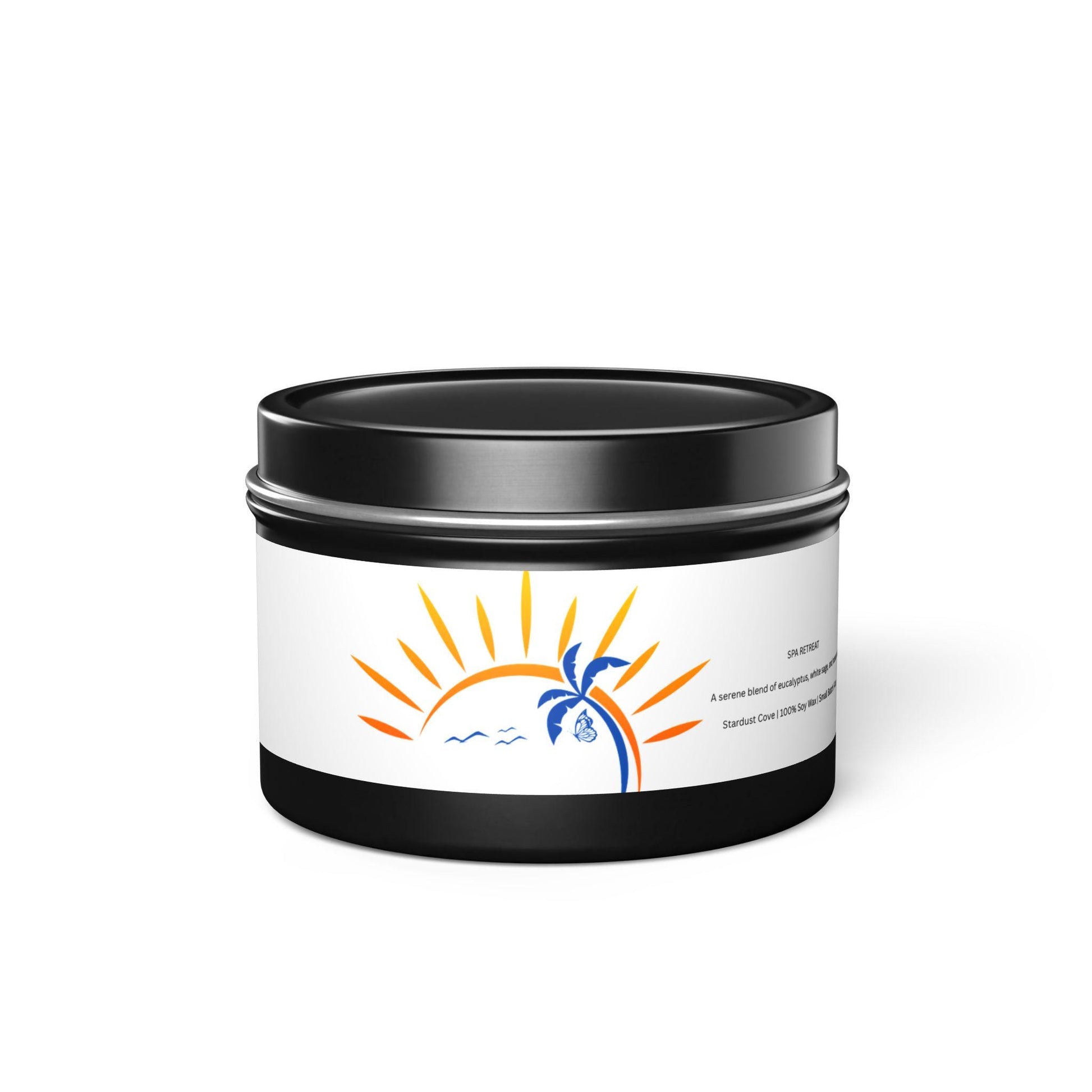 Sunset Vibes Tin Candles | Aromatherapy Candle for Home Decor, Beach Decor, Gift for Her, Relaxation Candles, Eco-Friendly Candle