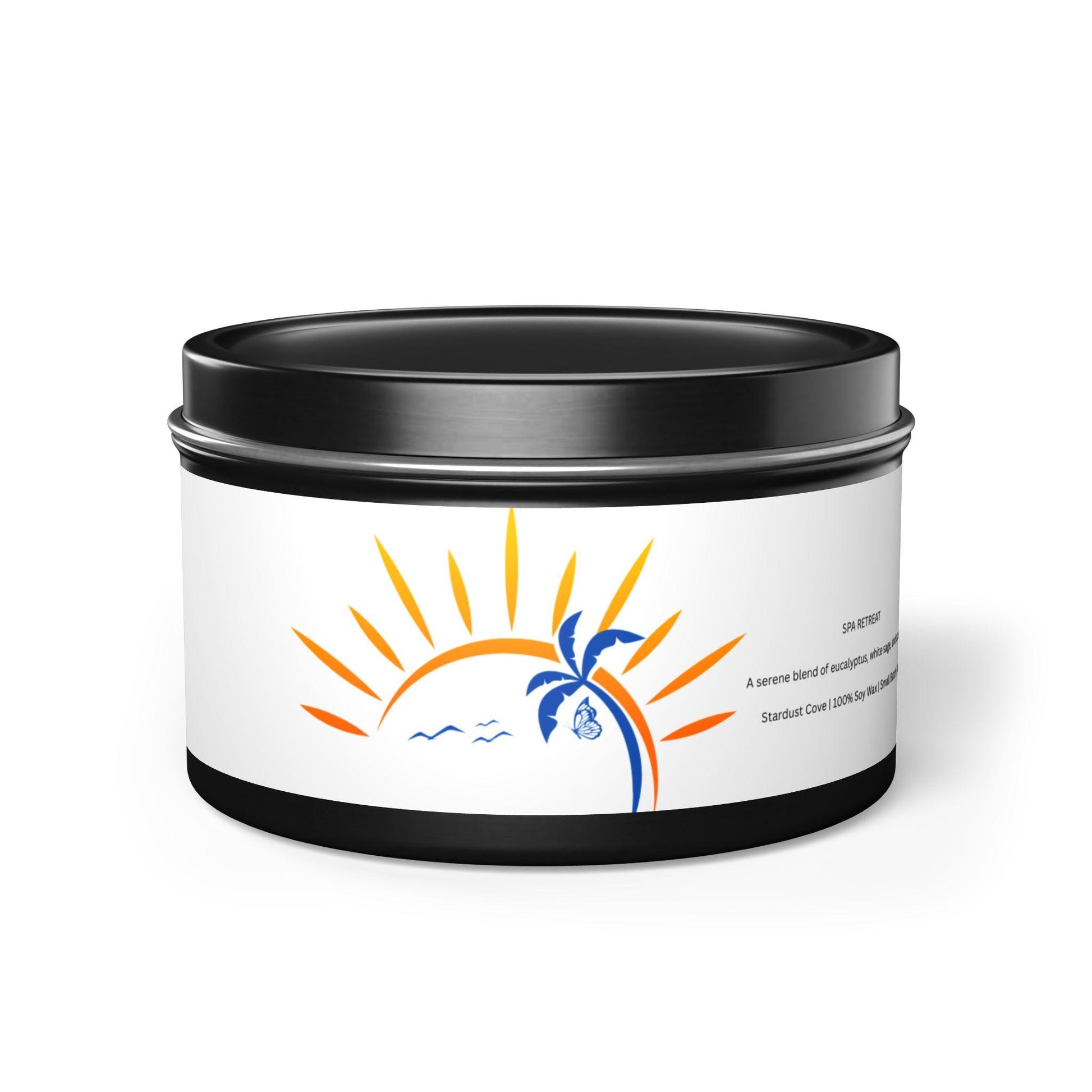 Sunset Vibes Tin Candles | Aromatherapy Candle for Home Decor, Beach Decor, Gift for Her, Relaxation Candles, Eco-Friendly Candle