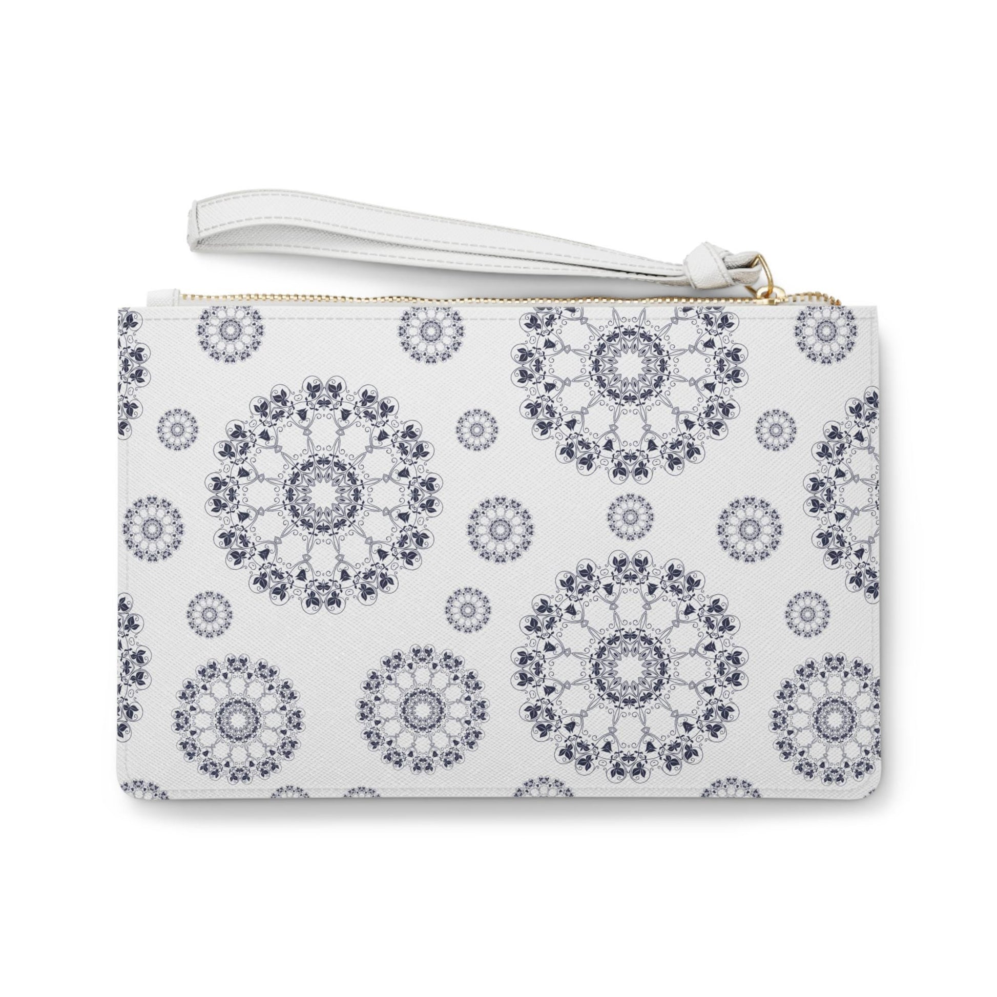 Elegant Patterned Clutch Bag, Stylish Wristlet, Evening Bag, Makeup Pouch, Travel Accessory, Gift for Her