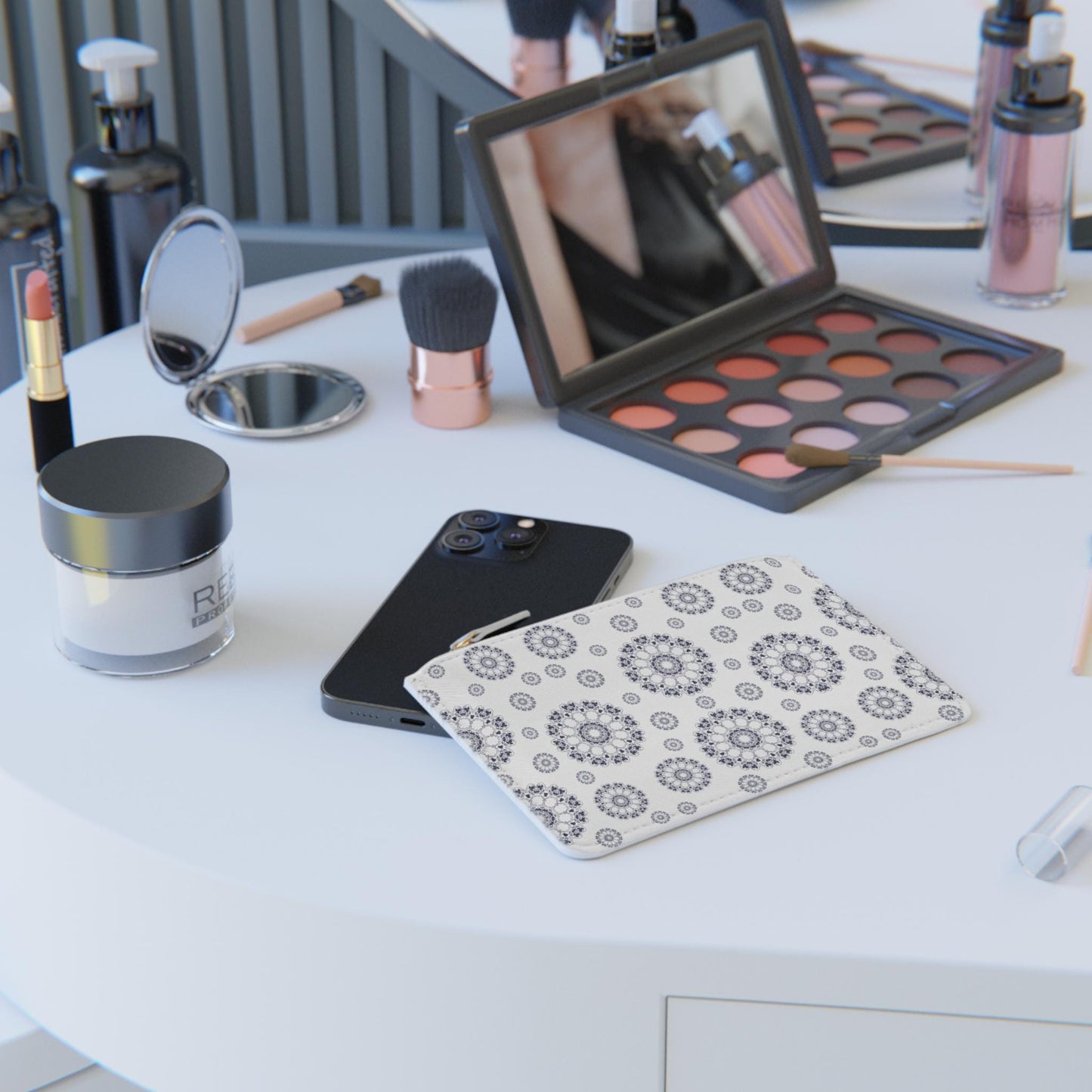 Elegant Floral Mini Clutch Bag, Stylish Makeup Pouch, Perfect for Parties, Gifts, Travel, or Daily Essentials