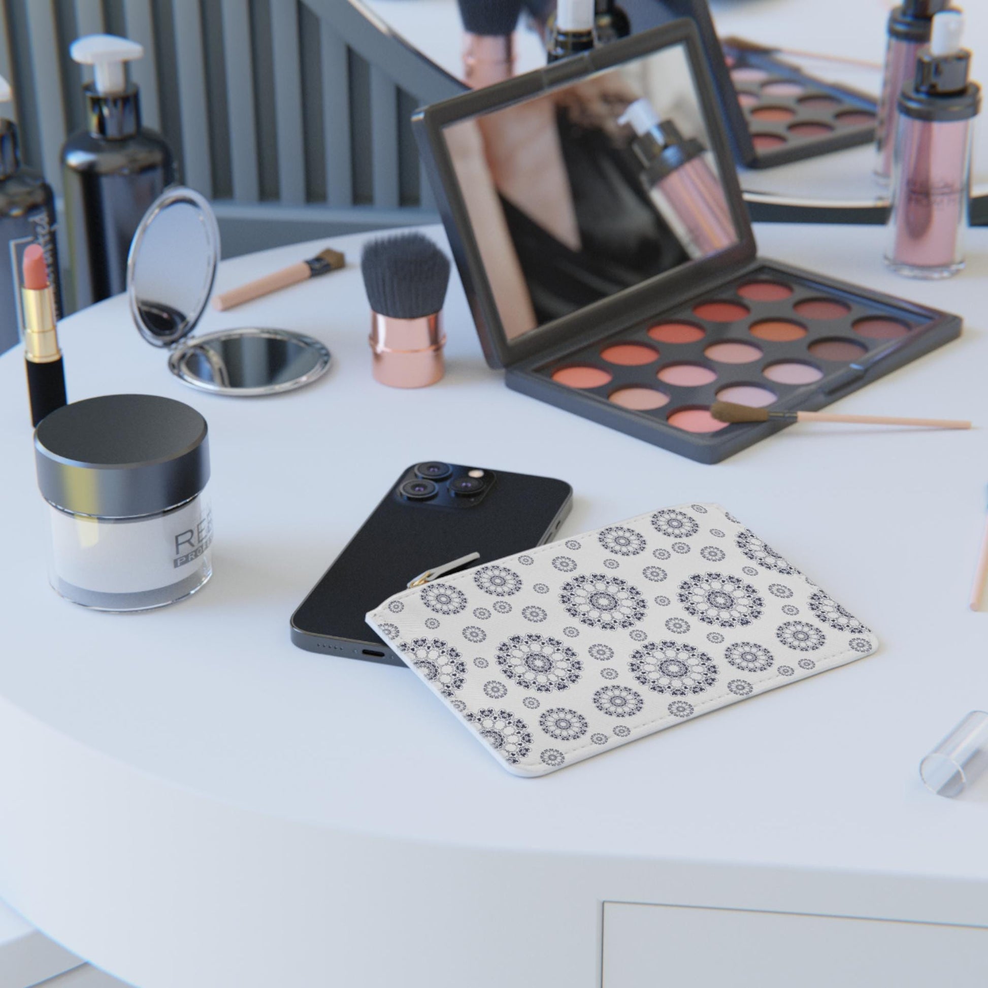 Elegant Floral Mini Clutch Bag, Stylish Makeup Pouch, Perfect for Parties, Gifts, Travel, or Daily Essentials