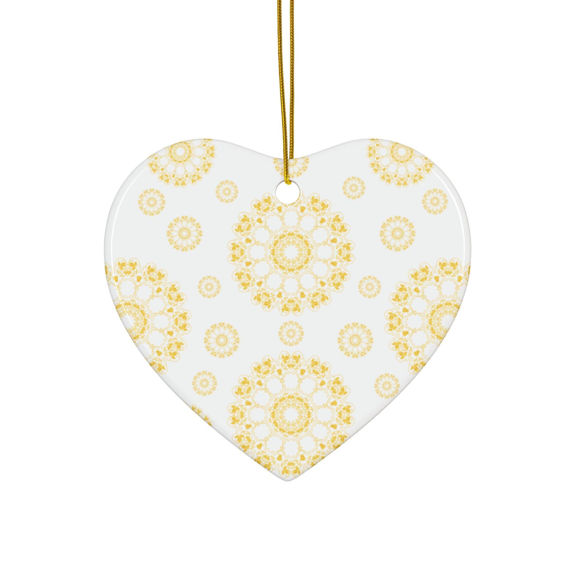 Ceramic Ornaments - Elegant Floral Designs, Holiday Decor, Personalized Gifts, Seasonal Decorations, Home Ornaments, Christmas Tree Decor