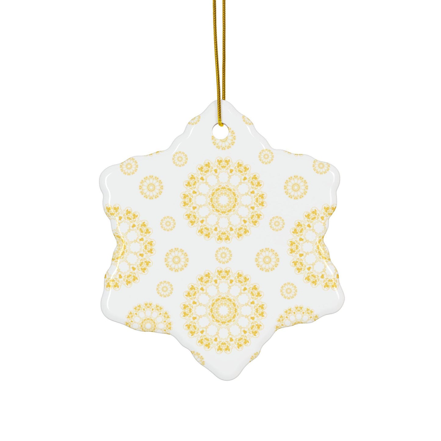 Ceramic Ornaments - Elegant Floral Designs, Holiday Decor, Personalized Gifts, Seasonal Decorations, Home Ornaments, Christmas Tree Decor