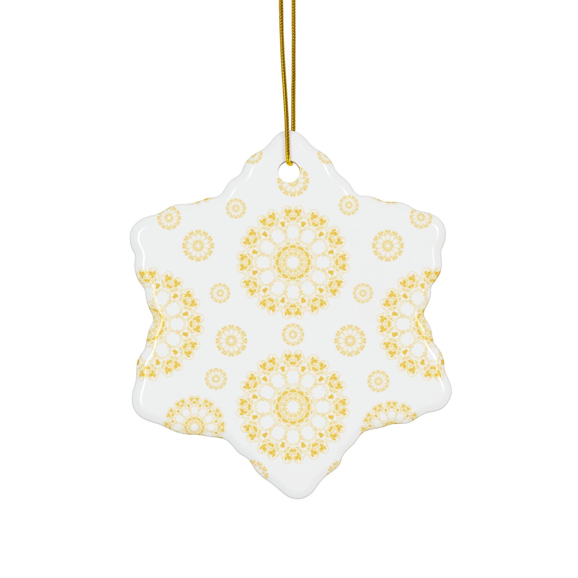 Ceramic Ornaments - Elegant Floral Designs, Holiday Decor, Personalized Gifts, Seasonal Decorations, Home Ornaments, Christmas Tree Decor