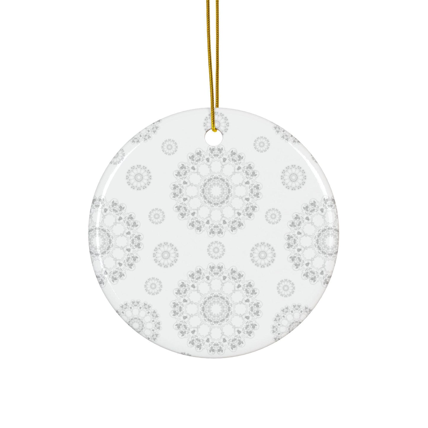 Elegant Ceramic Ornaments, 2-Side Print, Perfect for Holiday Decor, Gift Tags, Home Decor, Wedding Favors, Celebration Events