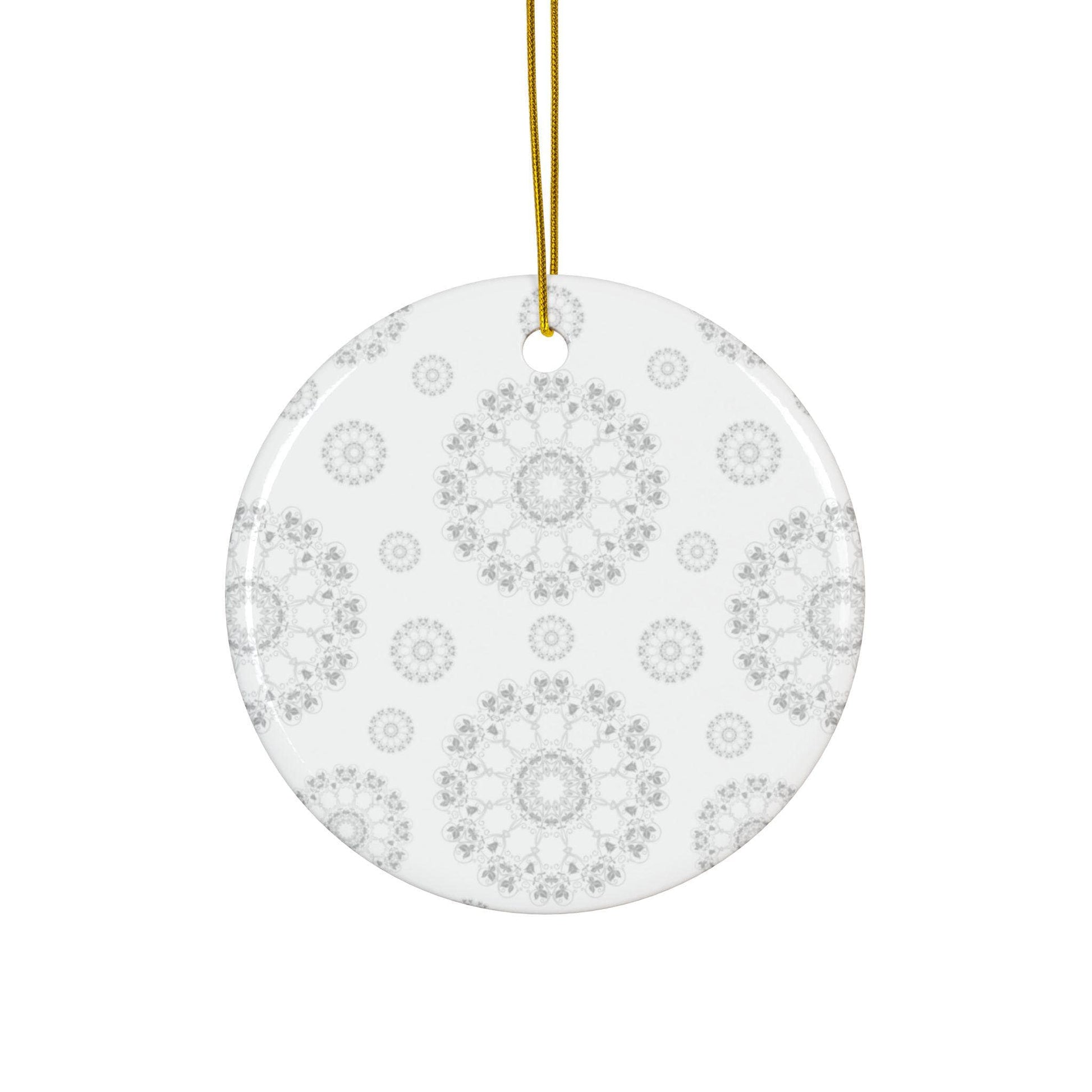 Elegant Ceramic Ornaments, 2-Side Print, Perfect for Holiday Decor, Gift Tags, Home Decor, Wedding Favors, Celebration Events