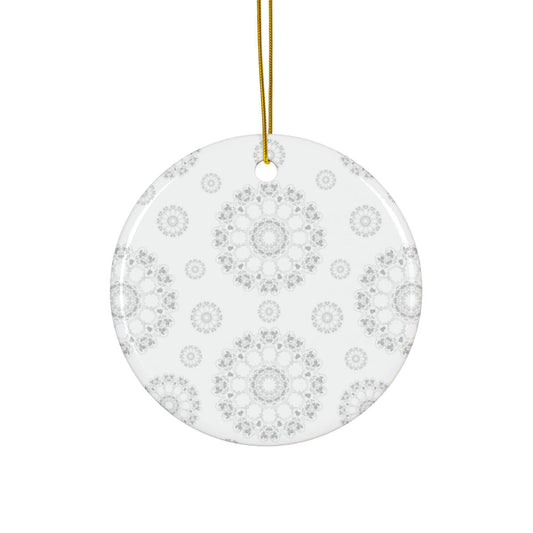 Elegant Ceramic Ornaments, 2-Side Print, Perfect for Holiday Decor, Gift Tags, Home Decor, Wedding Favors, Celebration Events