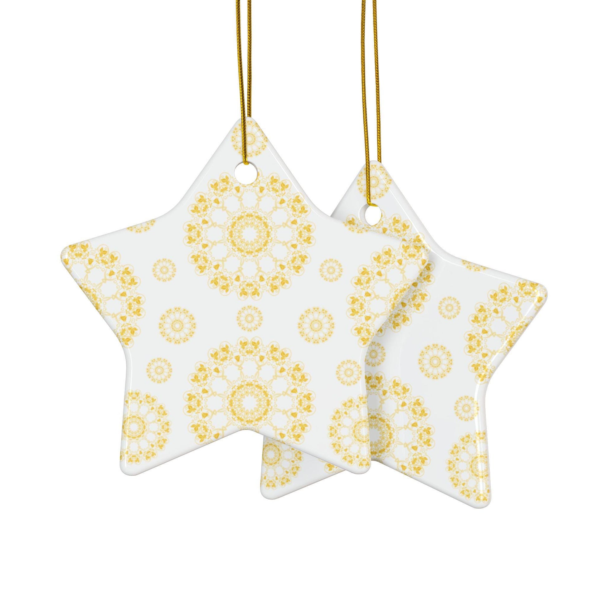 Ceramic Ornaments - Elegant Floral Designs, Holiday Decor, Personalized Gifts, Seasonal Decorations, Home Ornaments, Christmas Tree Decor