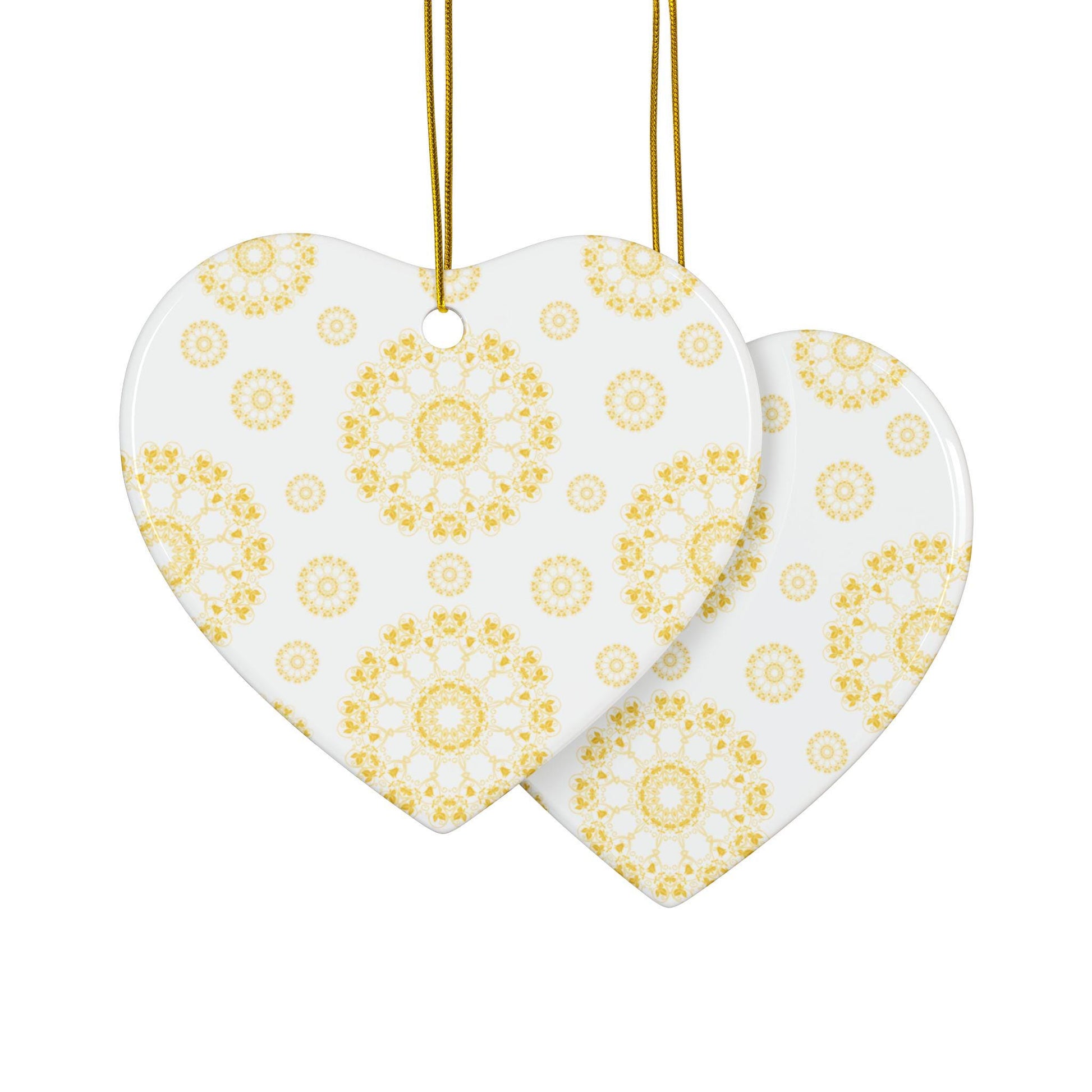 Ceramic Ornaments - Elegant Floral Designs, Holiday Decor, Personalized Gifts, Seasonal Decorations, Home Ornaments, Christmas Tree Decor