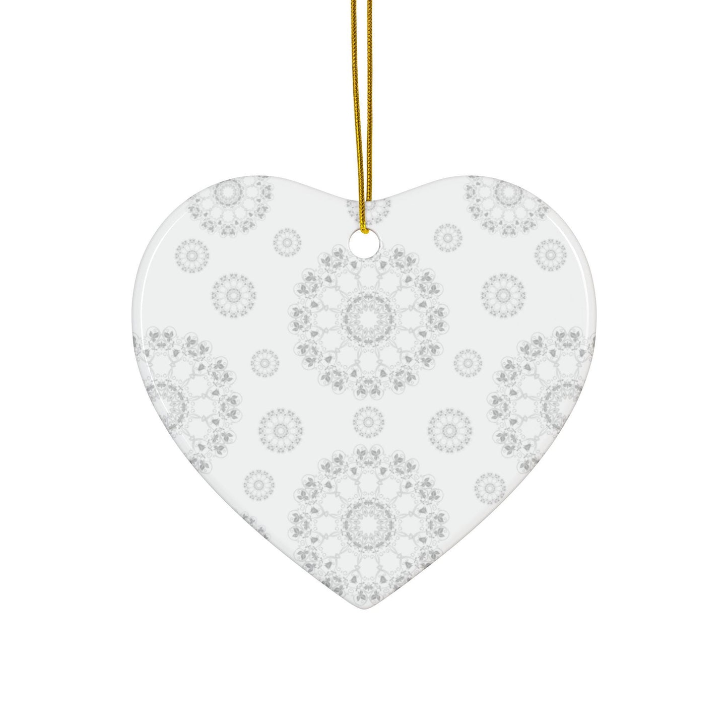 Elegant Ceramic Ornaments, 2-Side Print, Perfect for Holiday Decor, Gift Tags, Home Decor, Wedding Favors, Celebration Events