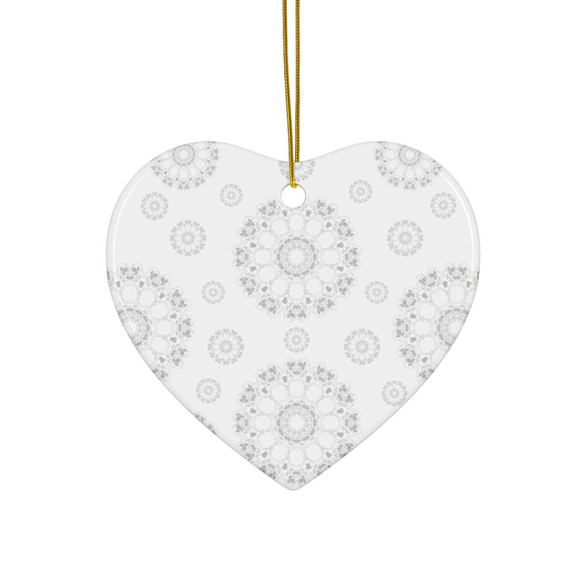 Elegant Ceramic Ornaments, 2-Side Print, Perfect for Holiday Decor, Gift Tags, Home Decor, Wedding Favors, Celebration Events