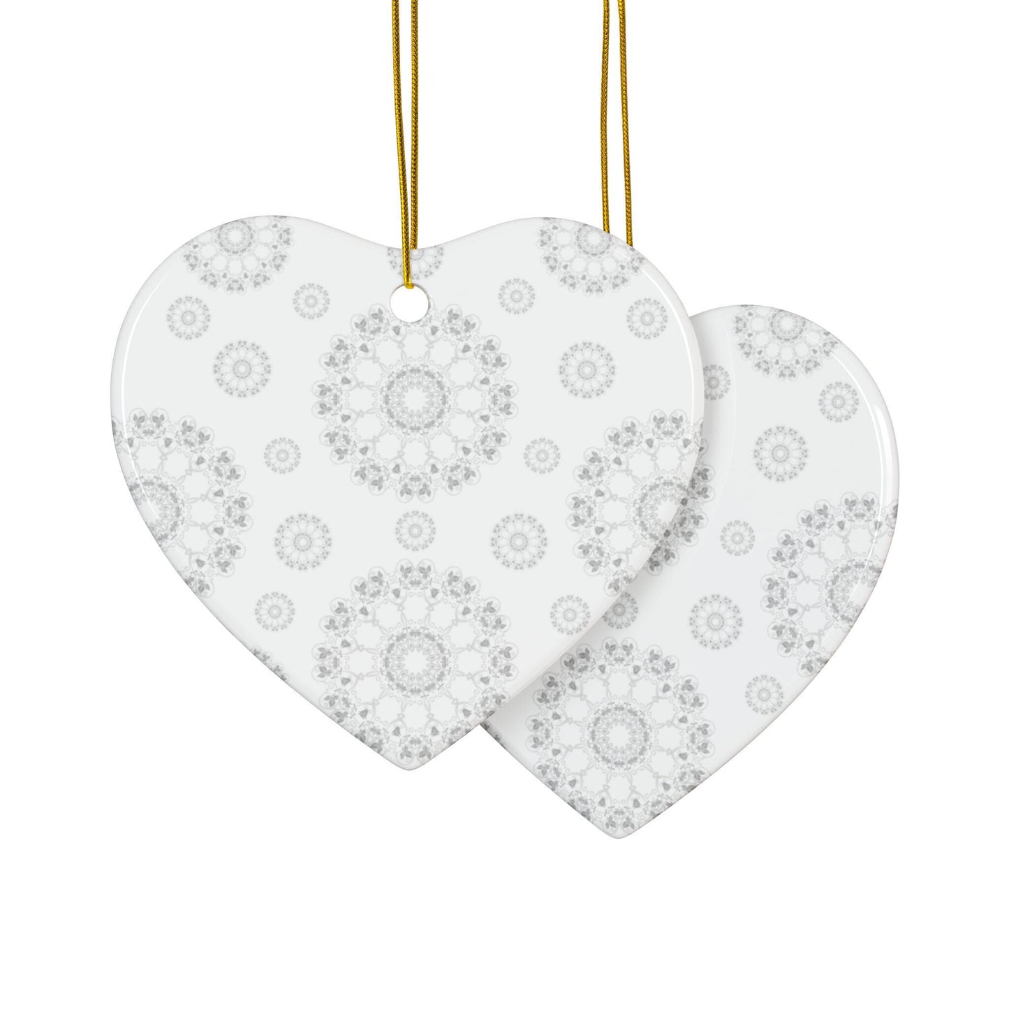 Elegant Ceramic Ornaments, 2-Side Print, Perfect for Holiday Decor, Gift Tags, Home Decor, Wedding Favors, Celebration Events