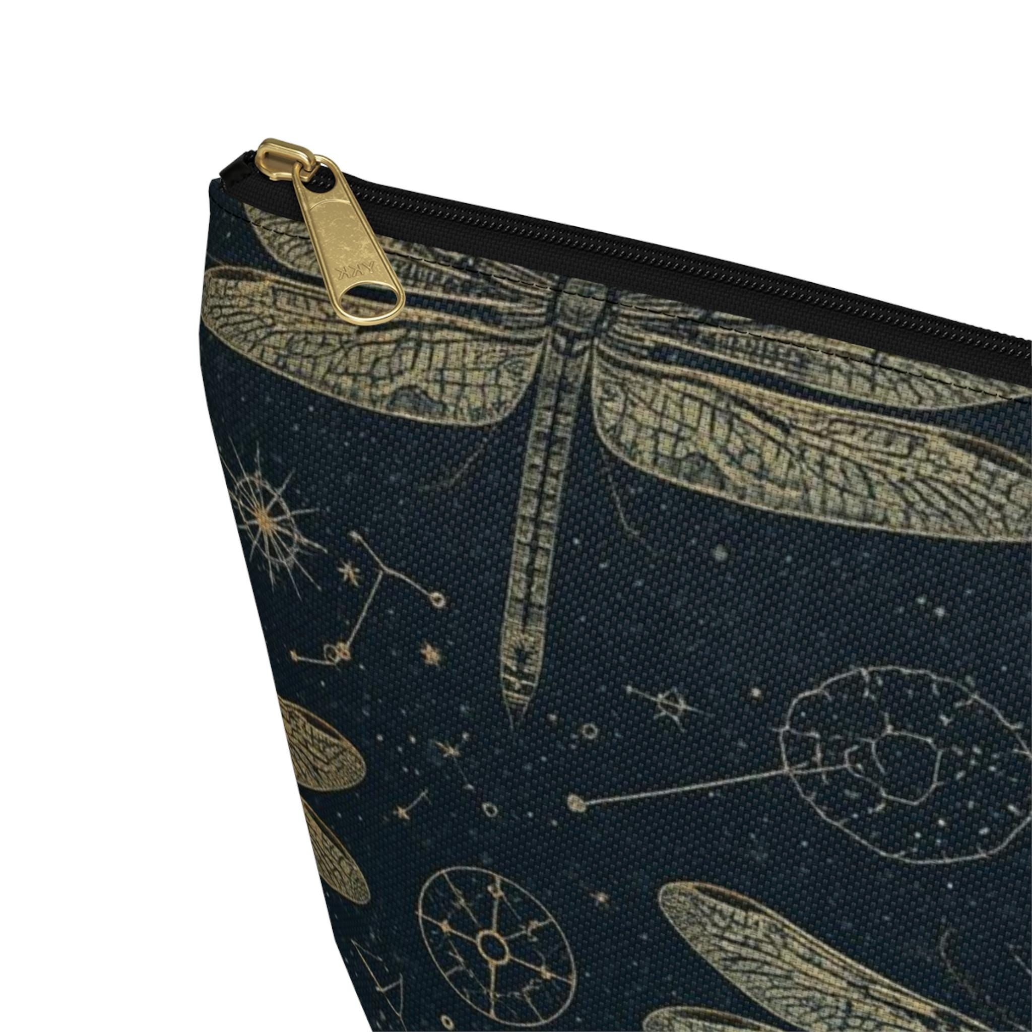 Dragonfly Constellation Accessory Pouch | Vintage Celestial Design