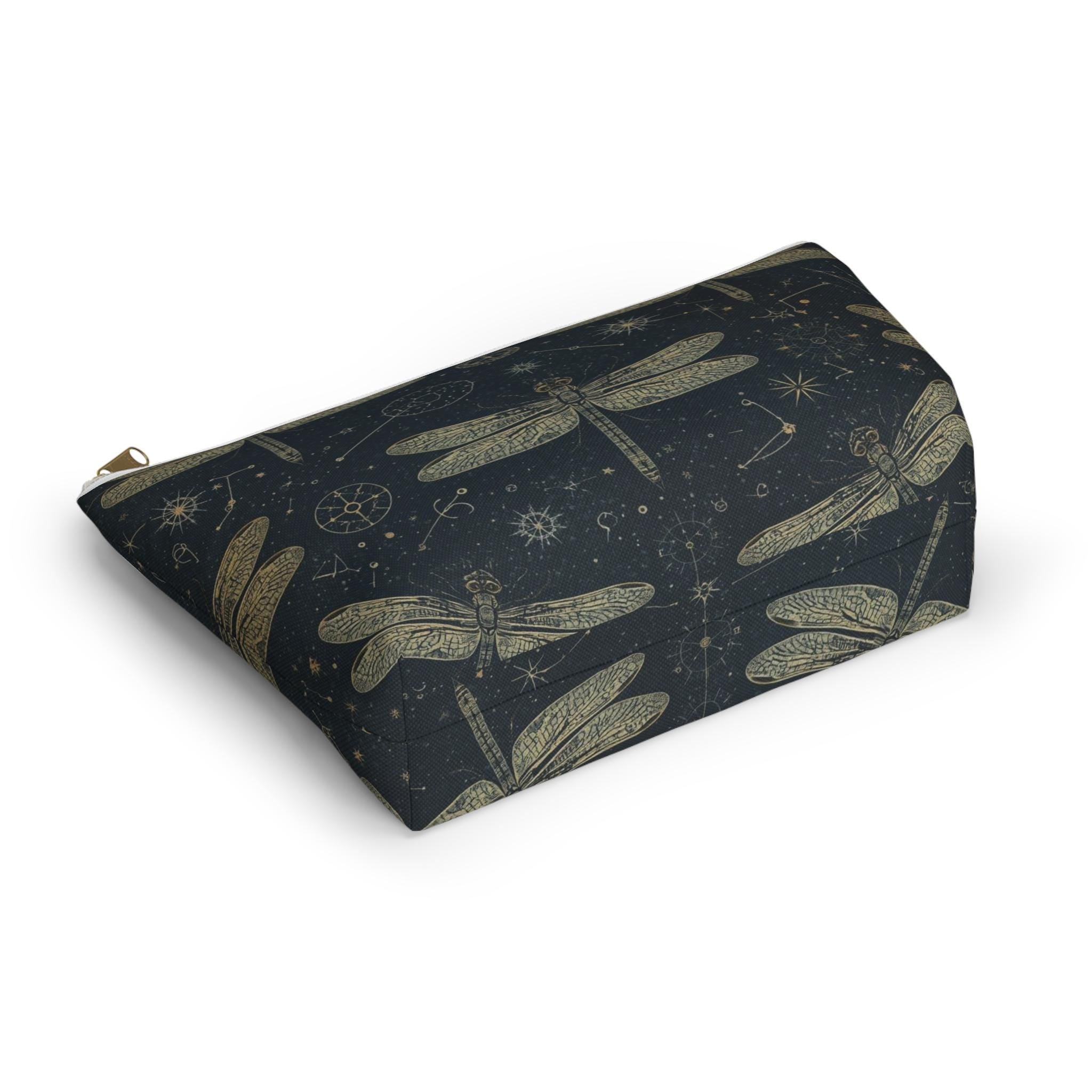 Dragonfly Constellation Accessory Pouch | Vintage Celestial Design